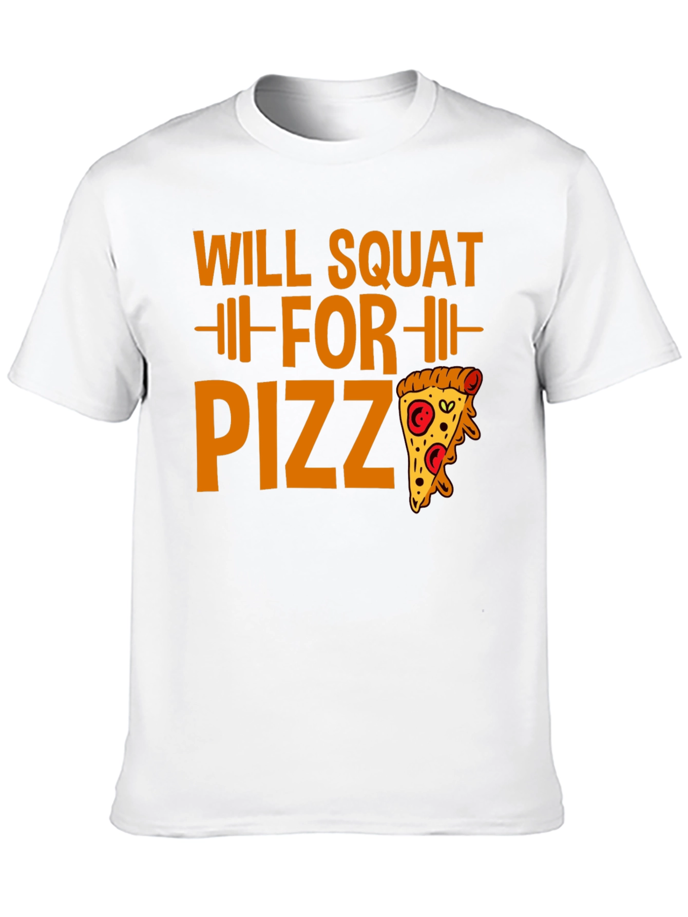 Black Will Squat for Pizza Funny Workout Tee view 10