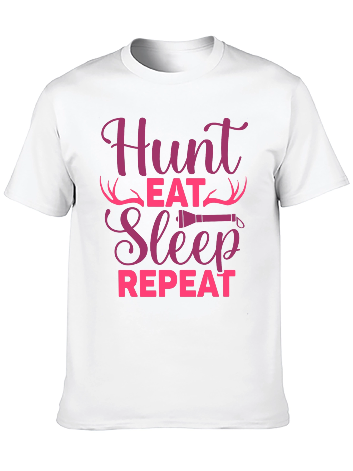 Black Hunt Eat Sleep Repeat Graphic Tee view 10