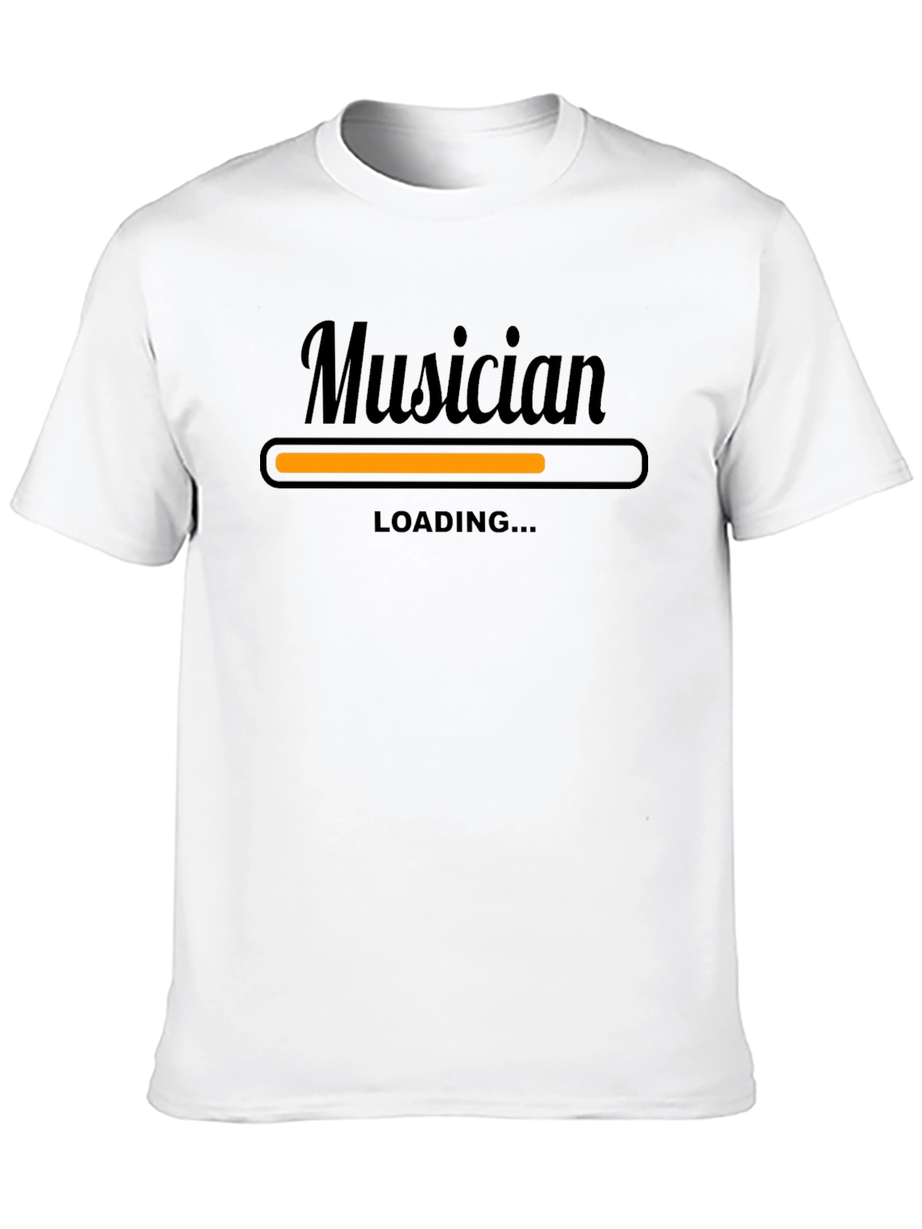 Black Musician Loading Black T-Shirt view 10