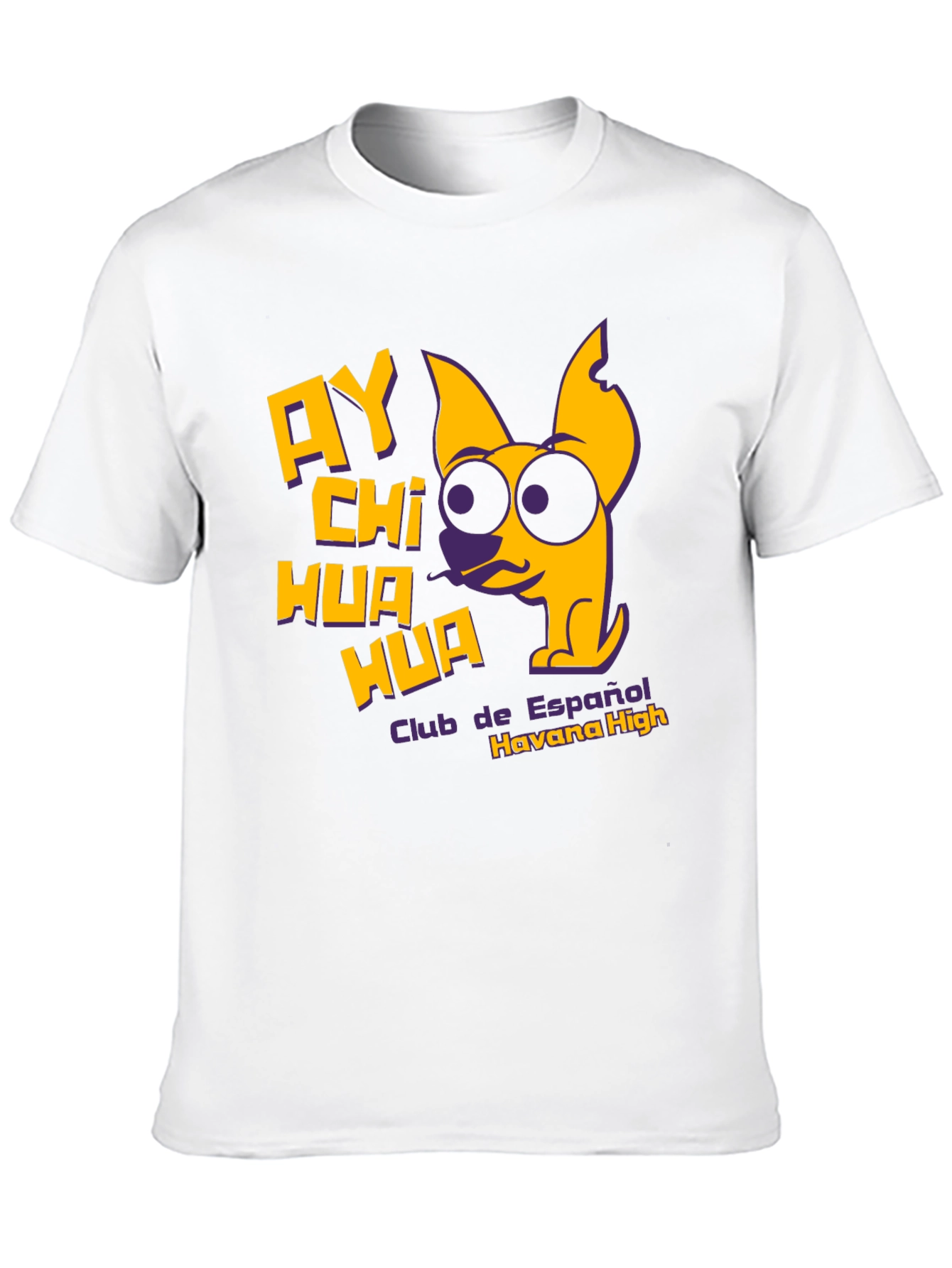 Black Ay Chihuahua T-Shirt - Club de Espanol Havana High view 10