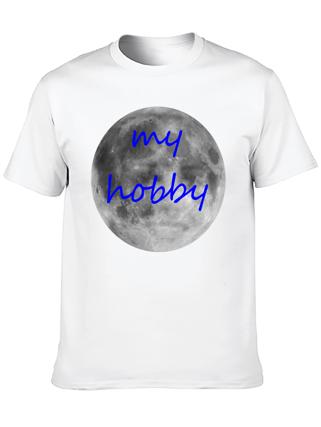 Black My Hobby Moon T-Shirt - Black Crew Neck Tee view 10