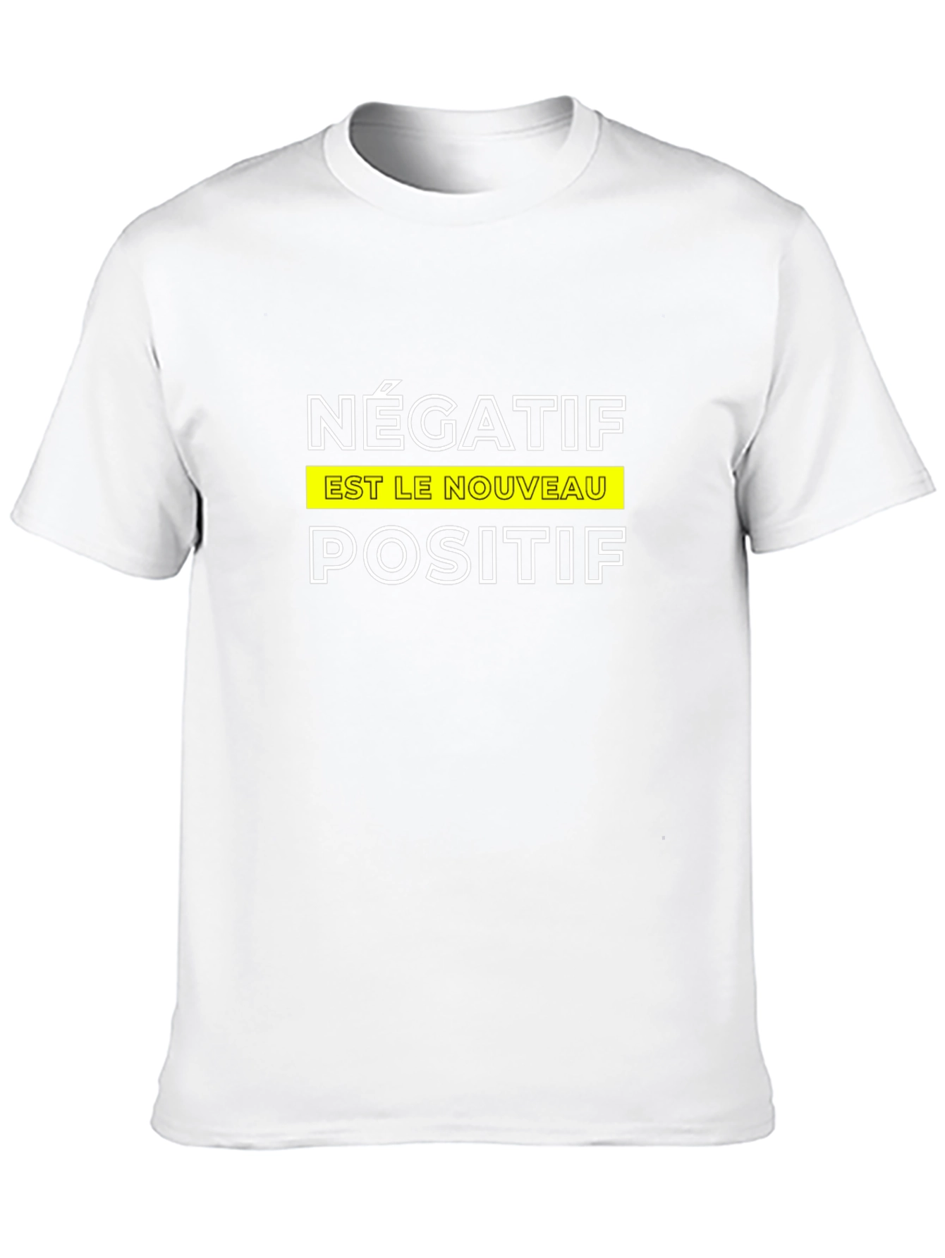 Black Négatif Est Le Nouveau Positif T-Shirt view 10