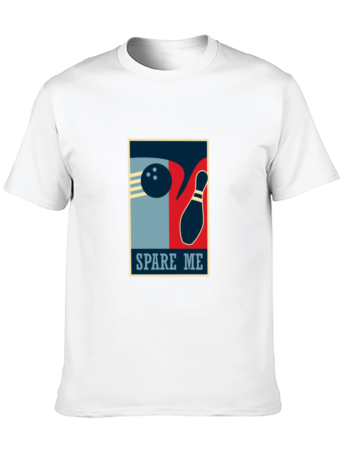 Black Spare Me Bowling Graphic T-Shirt - Black Cotton Tee view 10