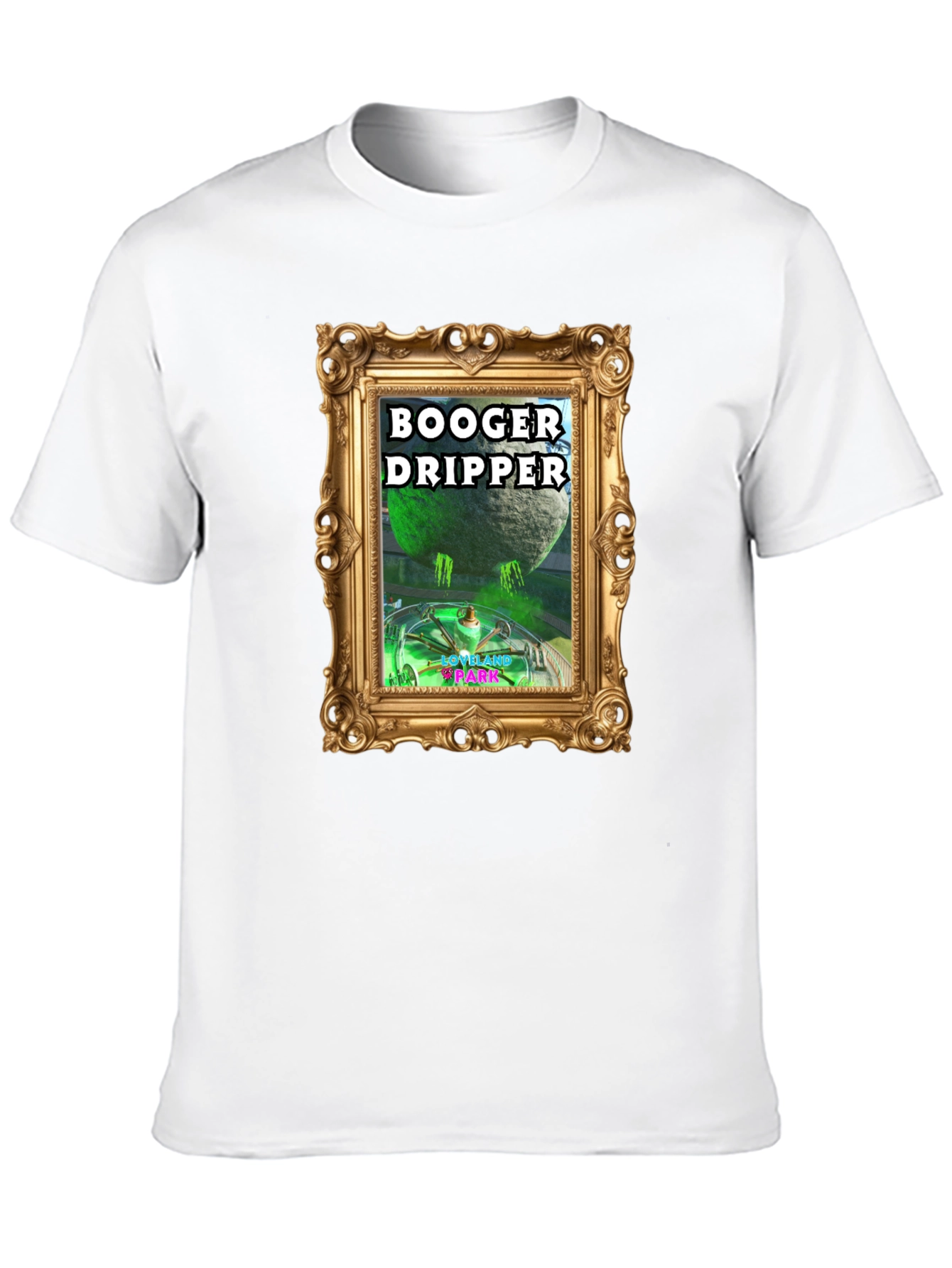 Black Booger Dripper Graphic T-Shirt - Unique Design view 10