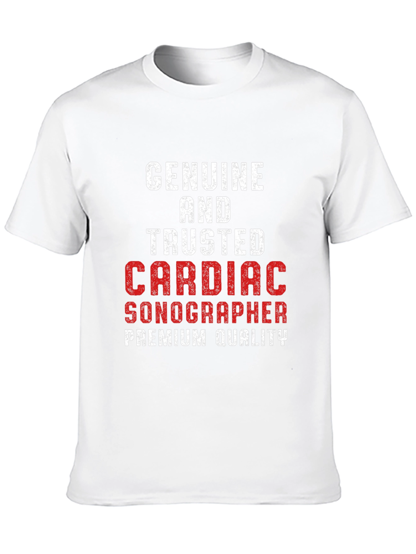 Black Cardiac Sonographer Premium Quality T-Shirt view 10