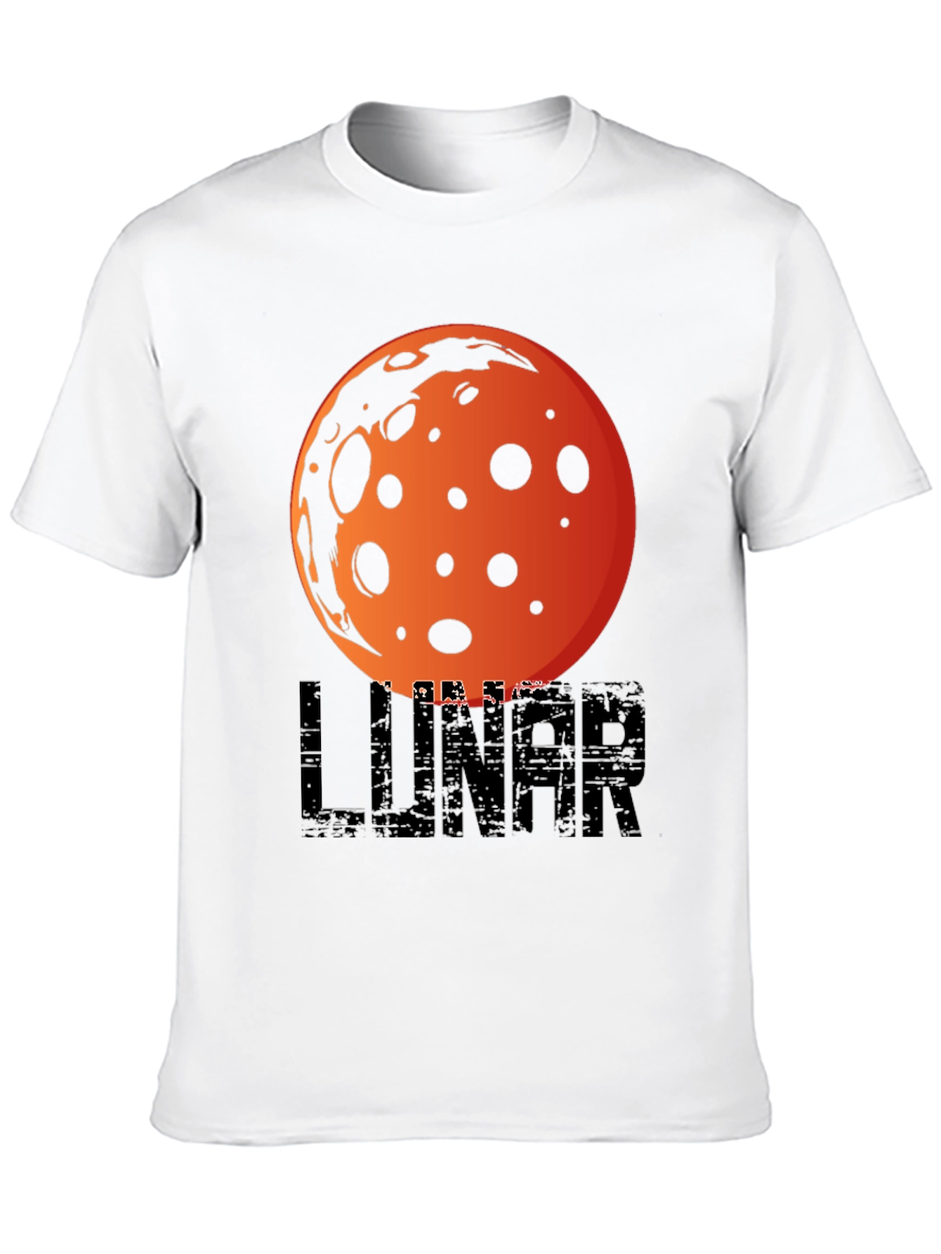 Black Lunar Graphic T-Shirt -  Space Inspired Design view 10