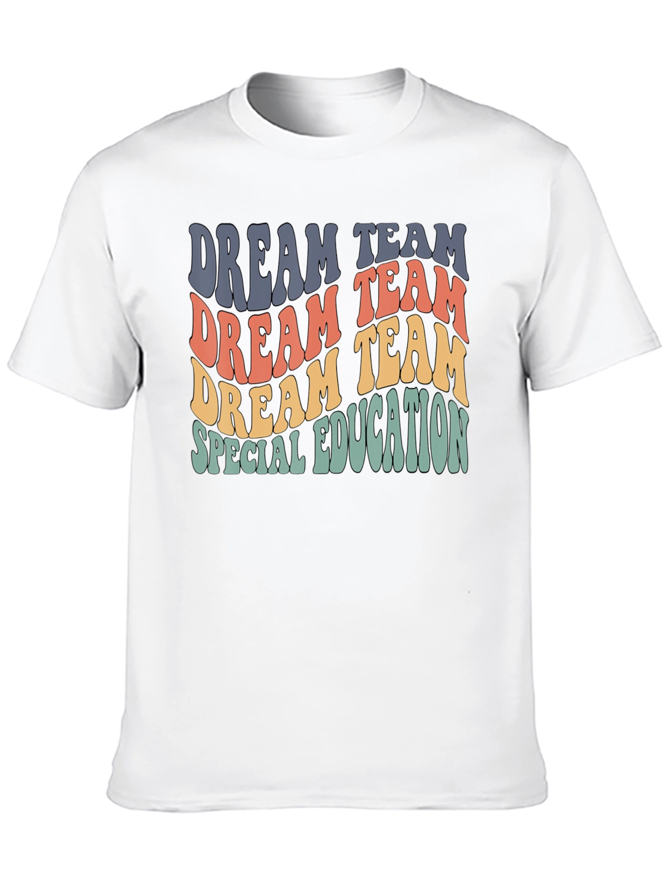 Black Dream Team Special Education Retro T-Shirt view 10