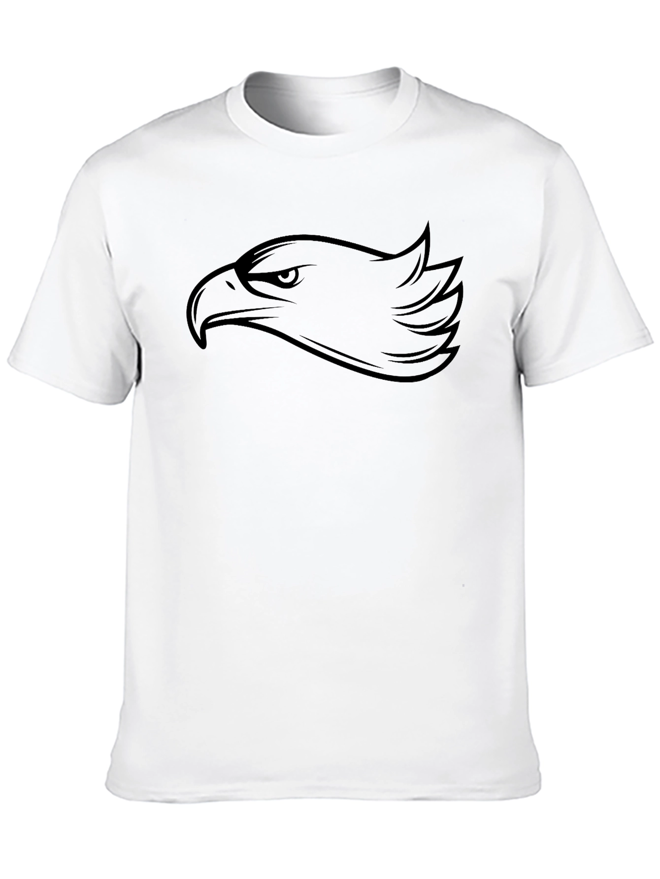 Eagle Head Graphic Black T-Shirt - 10