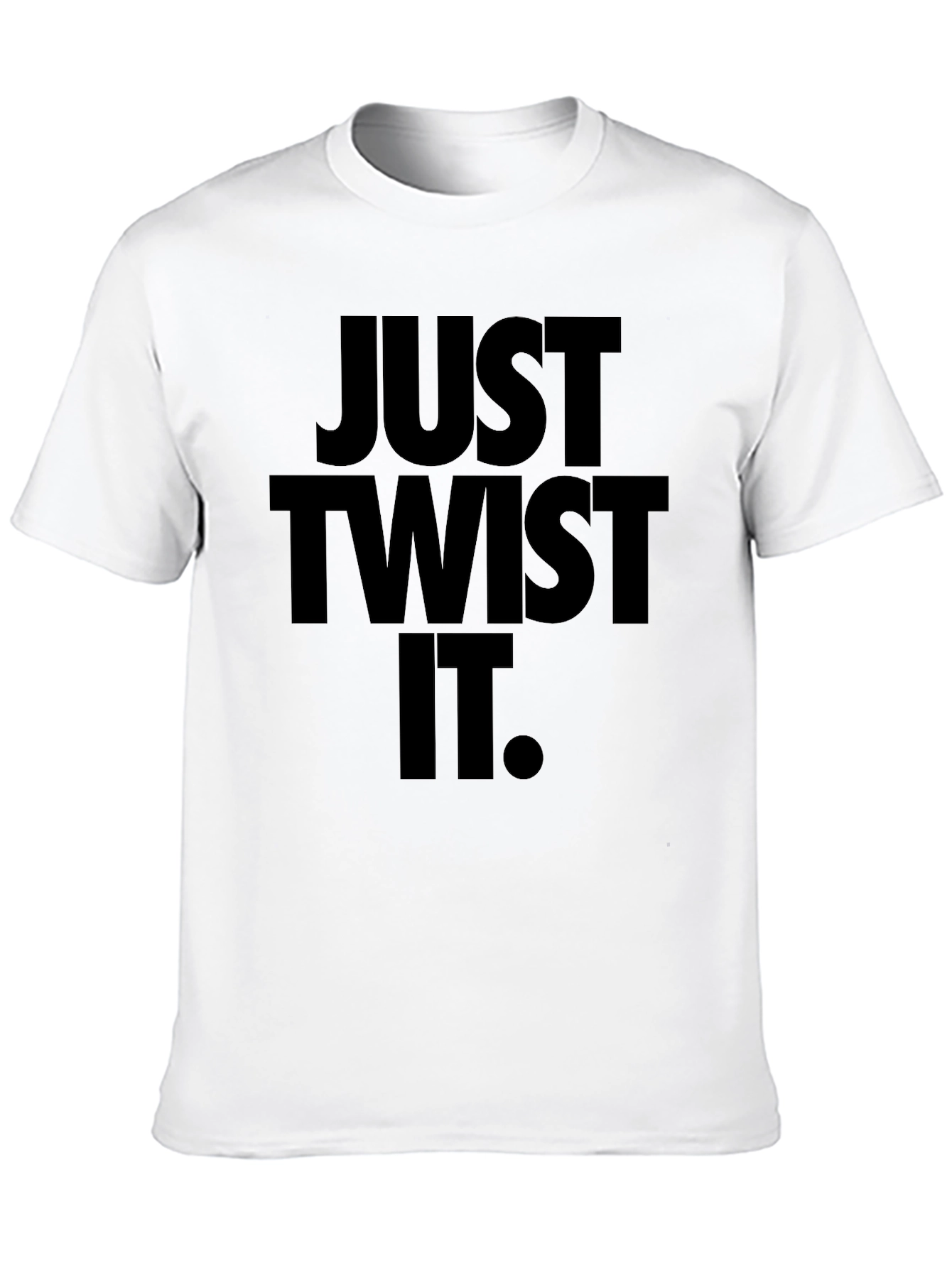 Black Just Twist It Graphic Tee - Black Crew Neck view 10