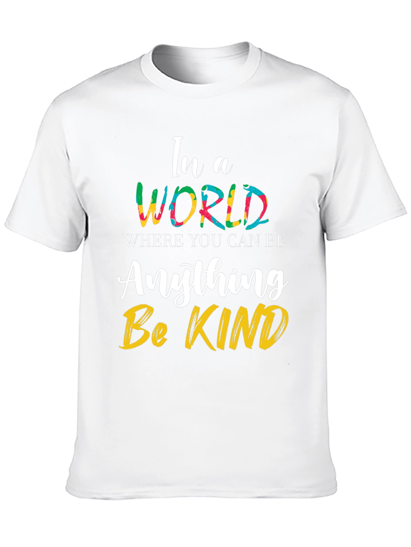 Black Be Kind T-Shirt - Inspirational Graphic Tee view 10