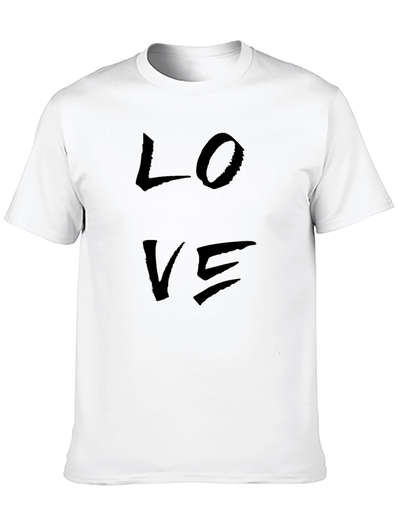 Black Love Graphic Print Tee - Men's Casual Short Sleeve T-Shirt view 10