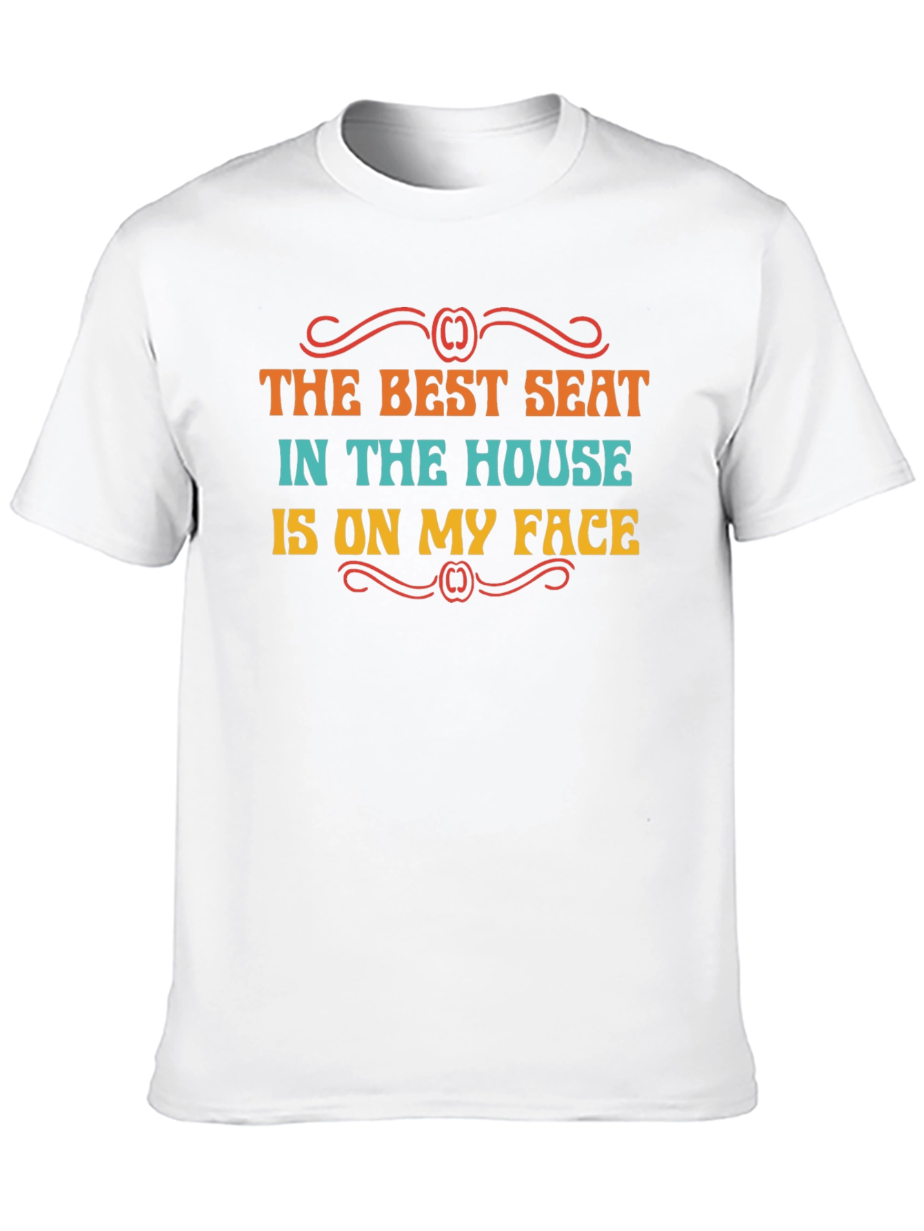 Black Funny "Best Seat" Graphic Tee view 10