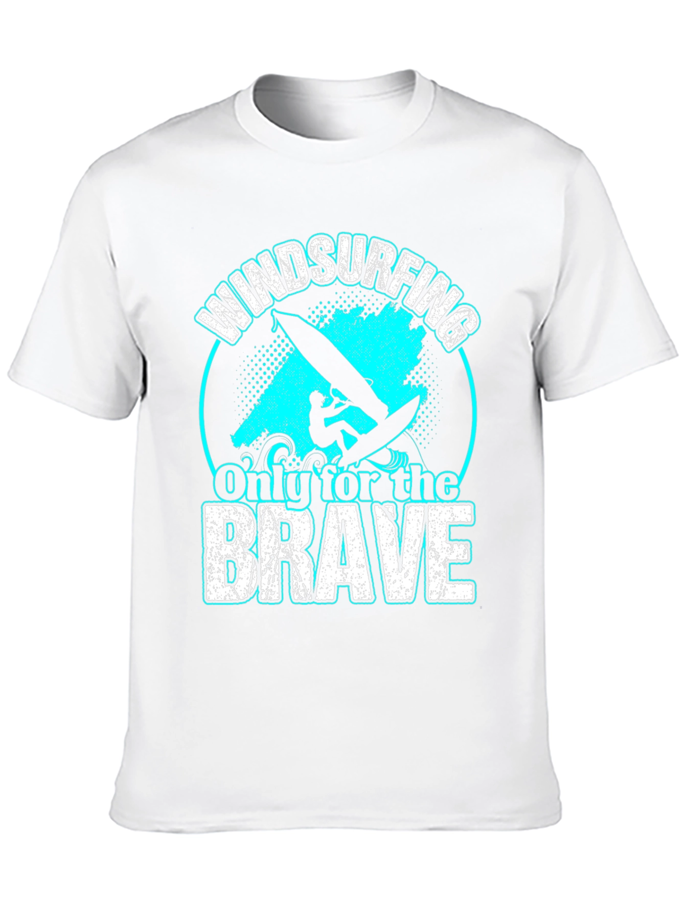Black Windsurfing T-Shirt: Only For The Brave view 10