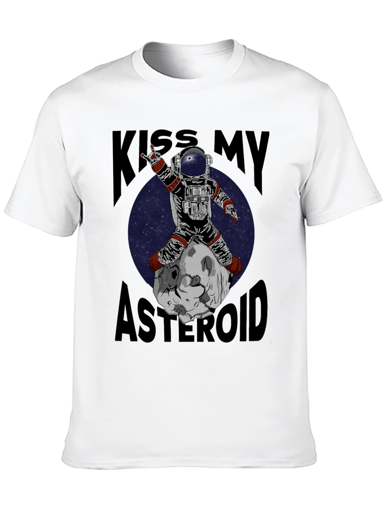 Black Kiss My Asteroid Graphic T-Shirt view 10