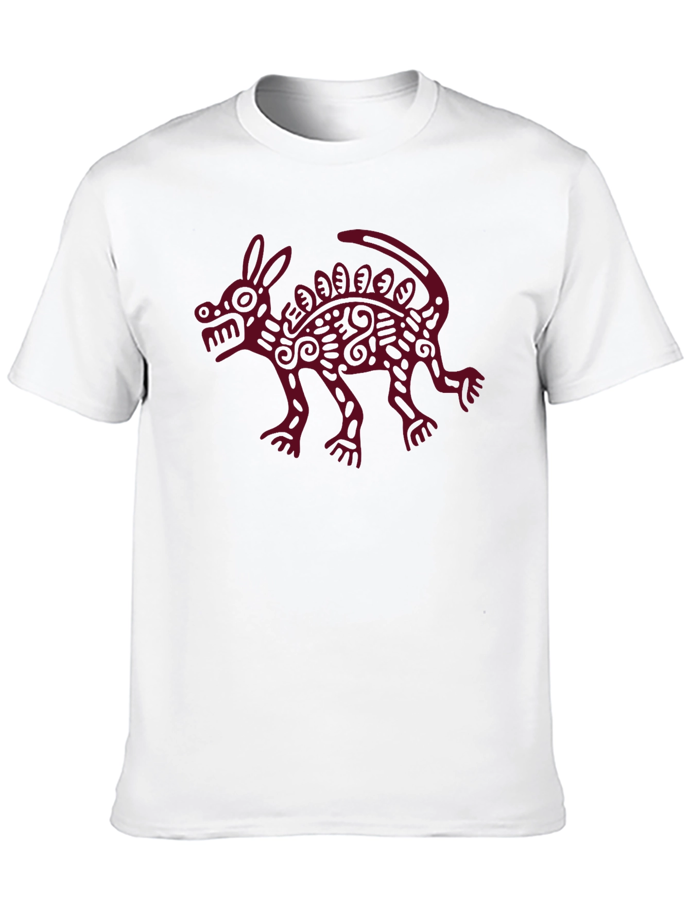 Black Aztec Xolo Dog Graphic Tee - Black Cotton Shirt view 10