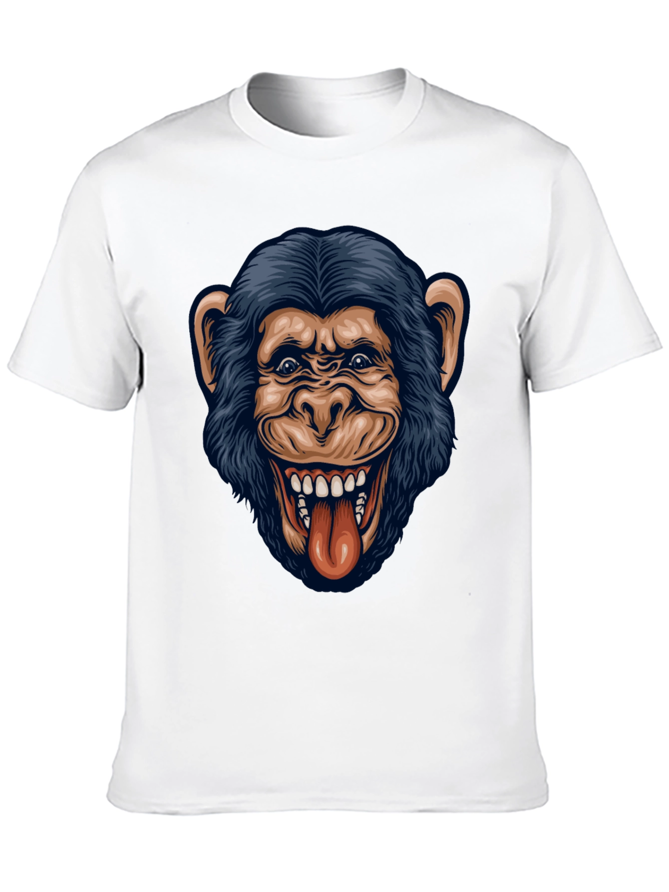 Funny Monkey Graphic Black T-Shirt - 10