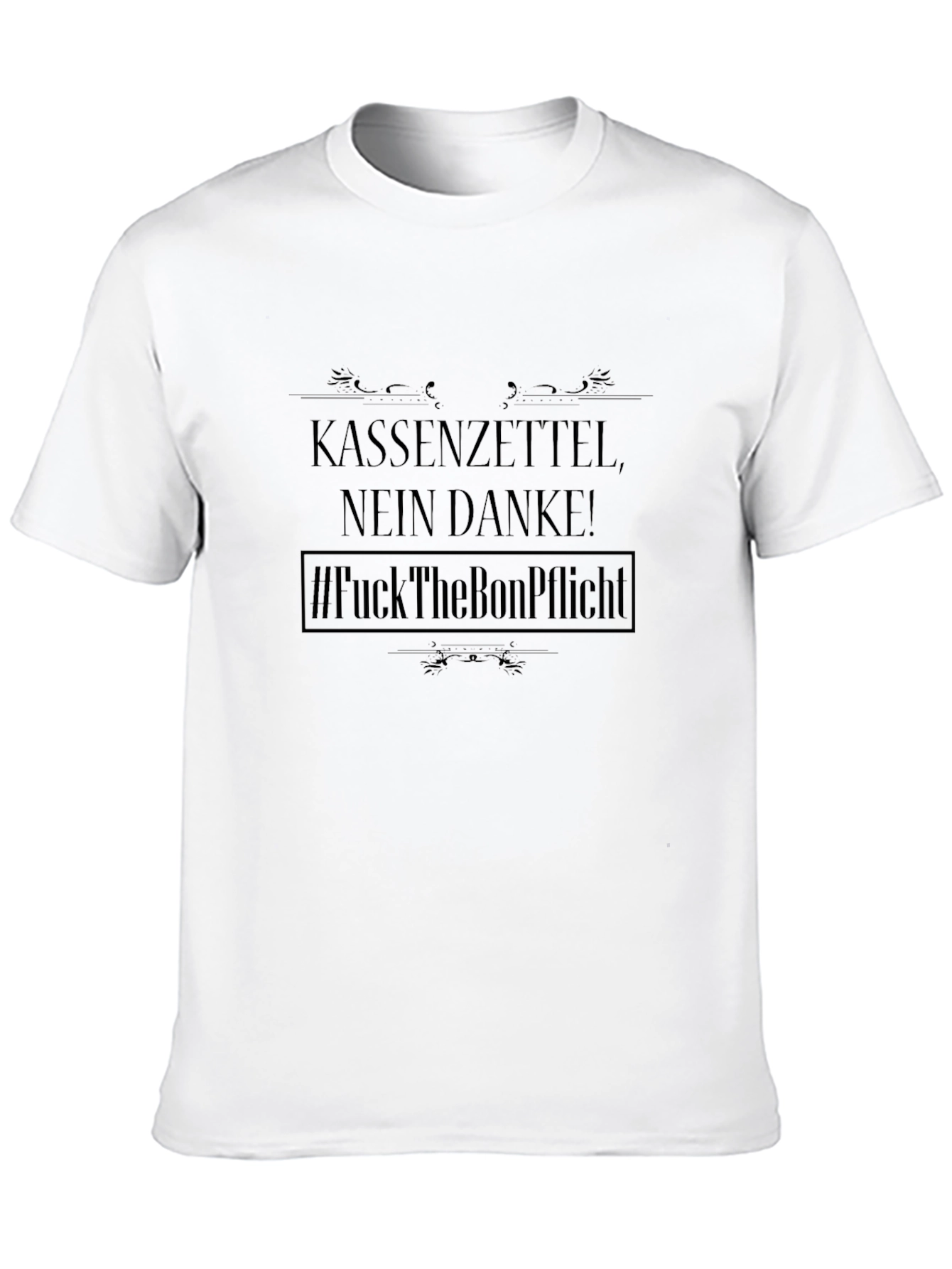 Black Kassenzettel Nein Danke! T-Shirt - Anti Receipt Duty view 10