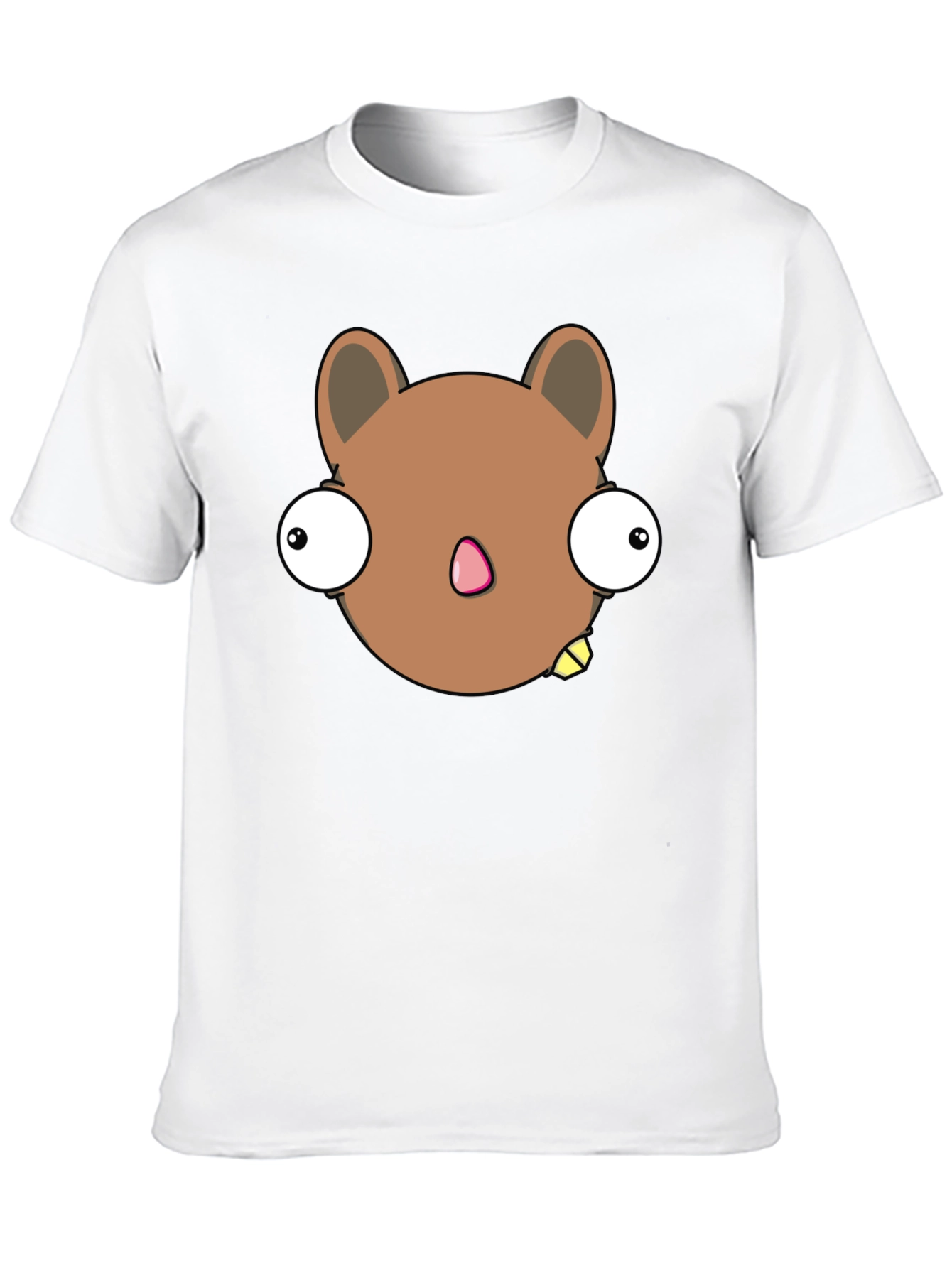 Black Funny Cartoon Animal Black Graphic T-Shirt view 10