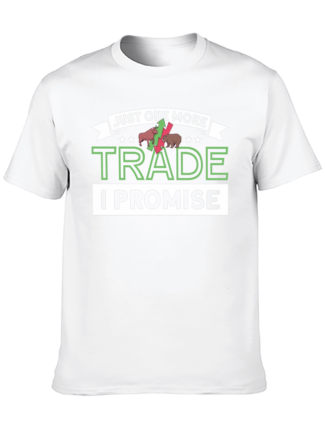 Black Just One More Trade T-Shirt - Stock Market Trader Apparel view 10