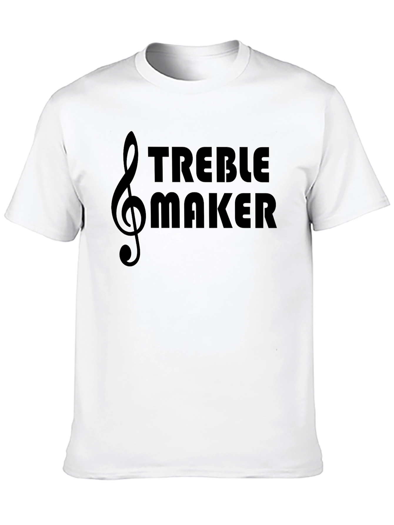 Black Treble Maker Graphic Tee - Music Lover T-Shirt view 10