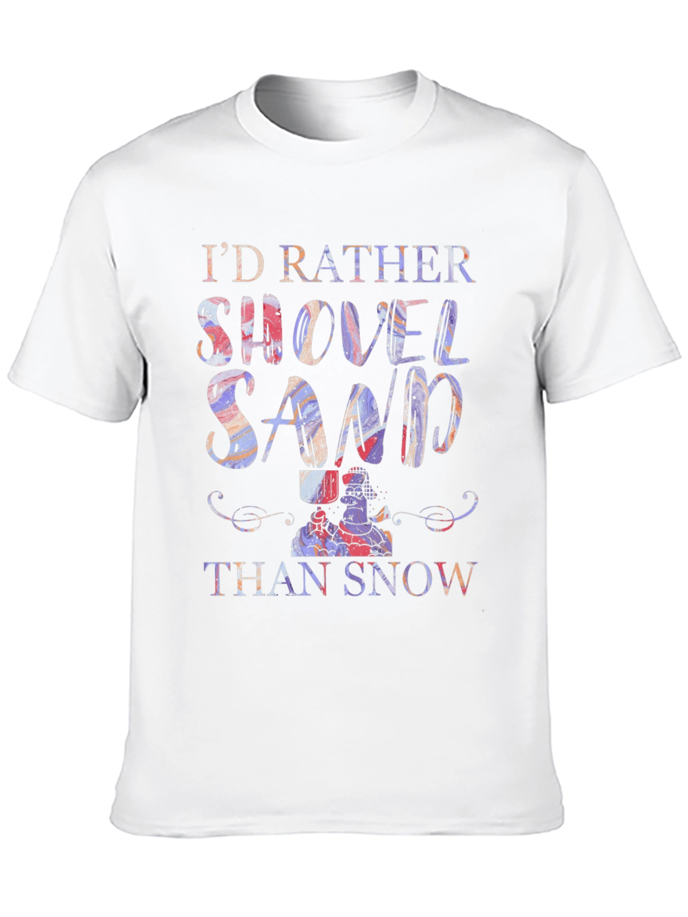 Black Shovel Sand Graphic T-Shirt view 10