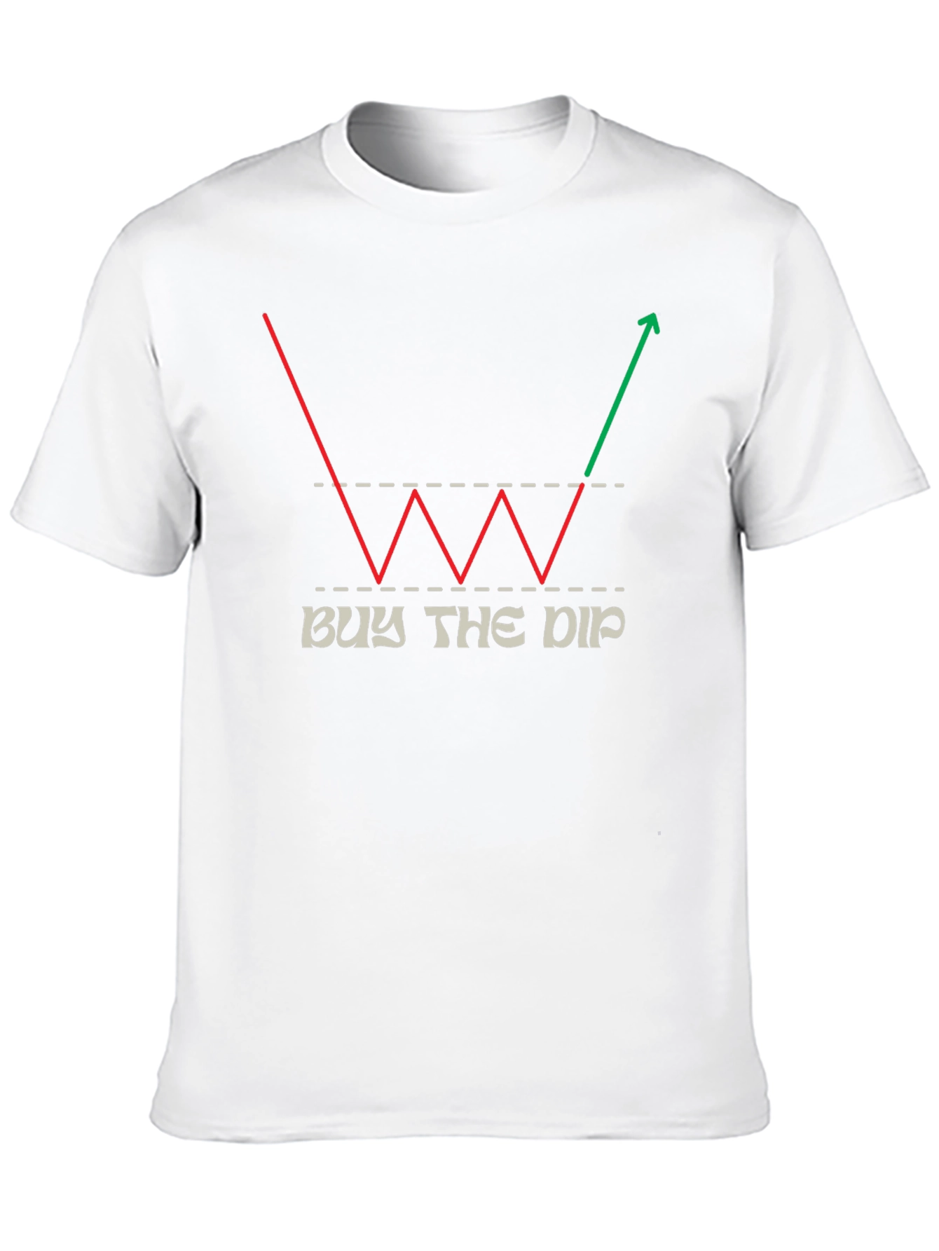Black Buy the Dip Stock Market Trader T-Shirt view 10