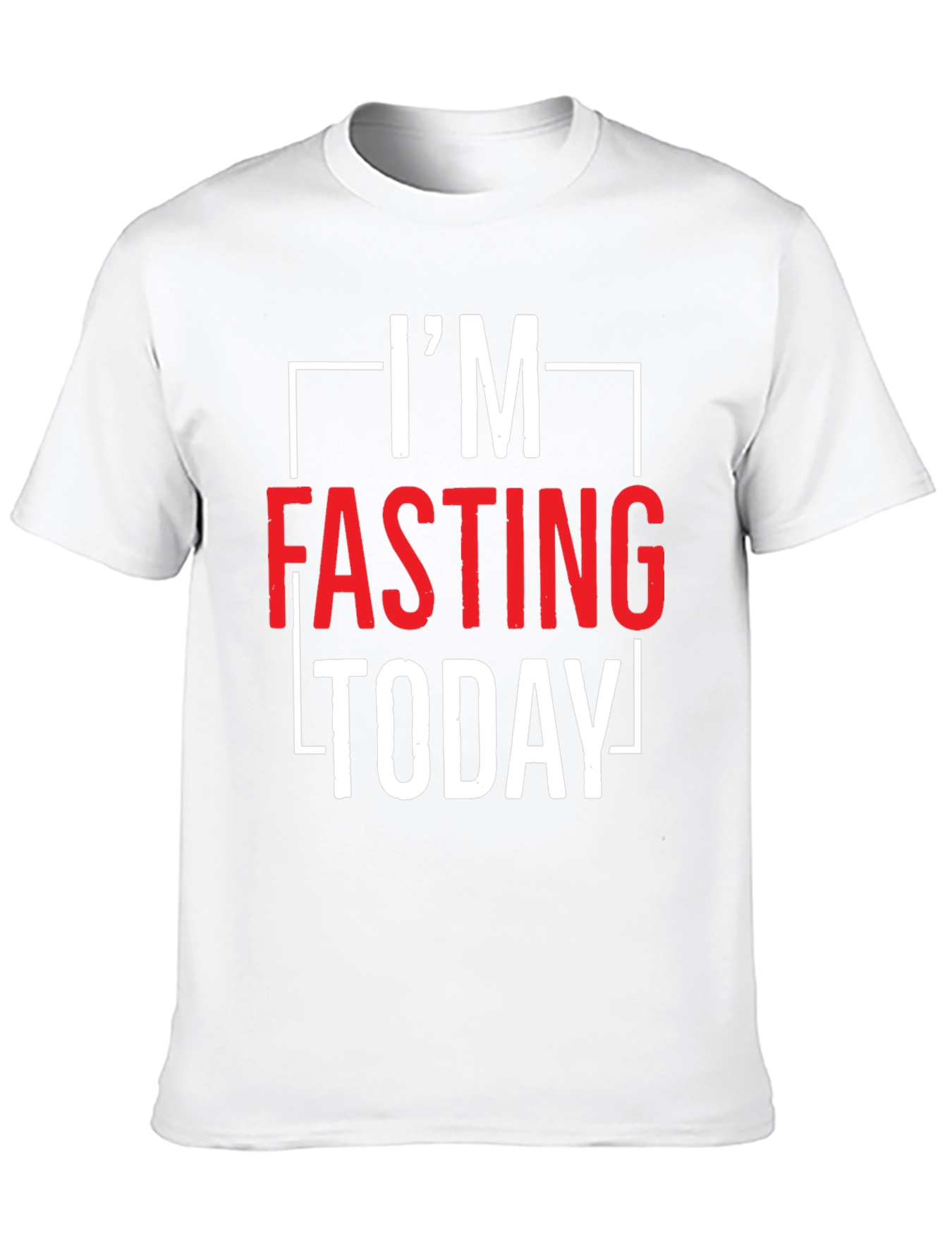 Black I'm Fasting Today Graphic Tee - Black view 10