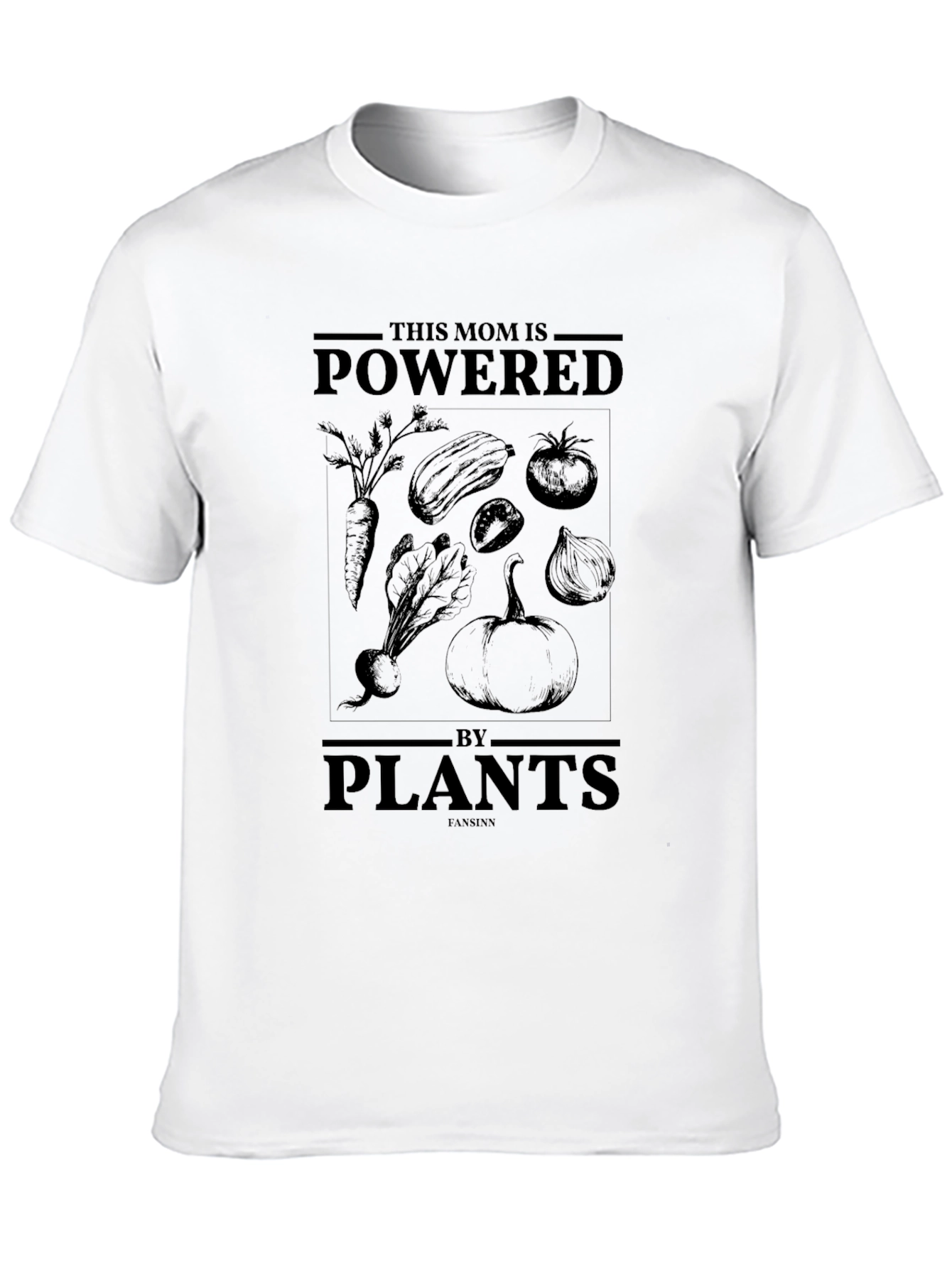 Black Powered by Plants Graphic T-Shirt view 10