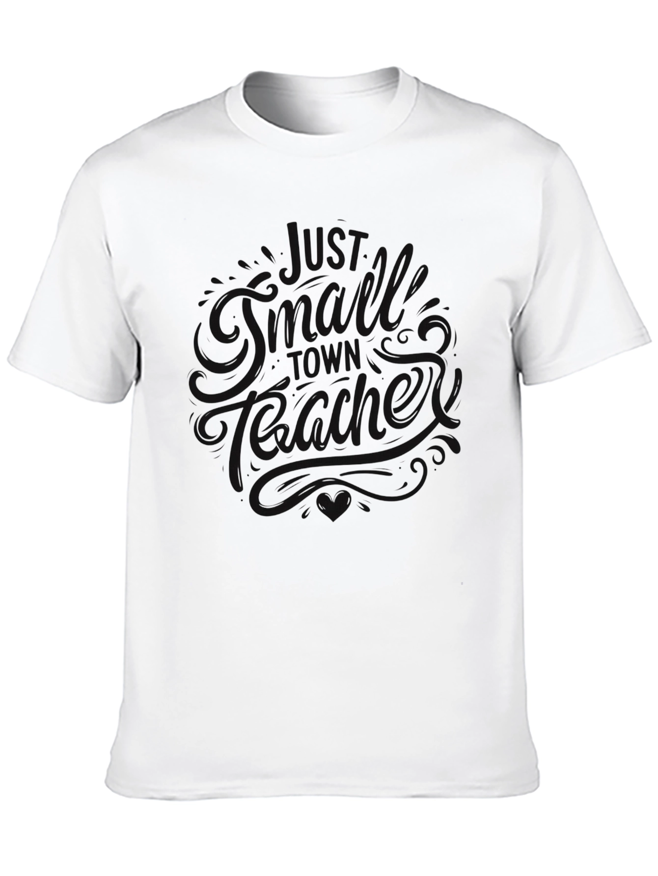 Black Black Graphic Tee - "Just A Small Town Teacher" view 10