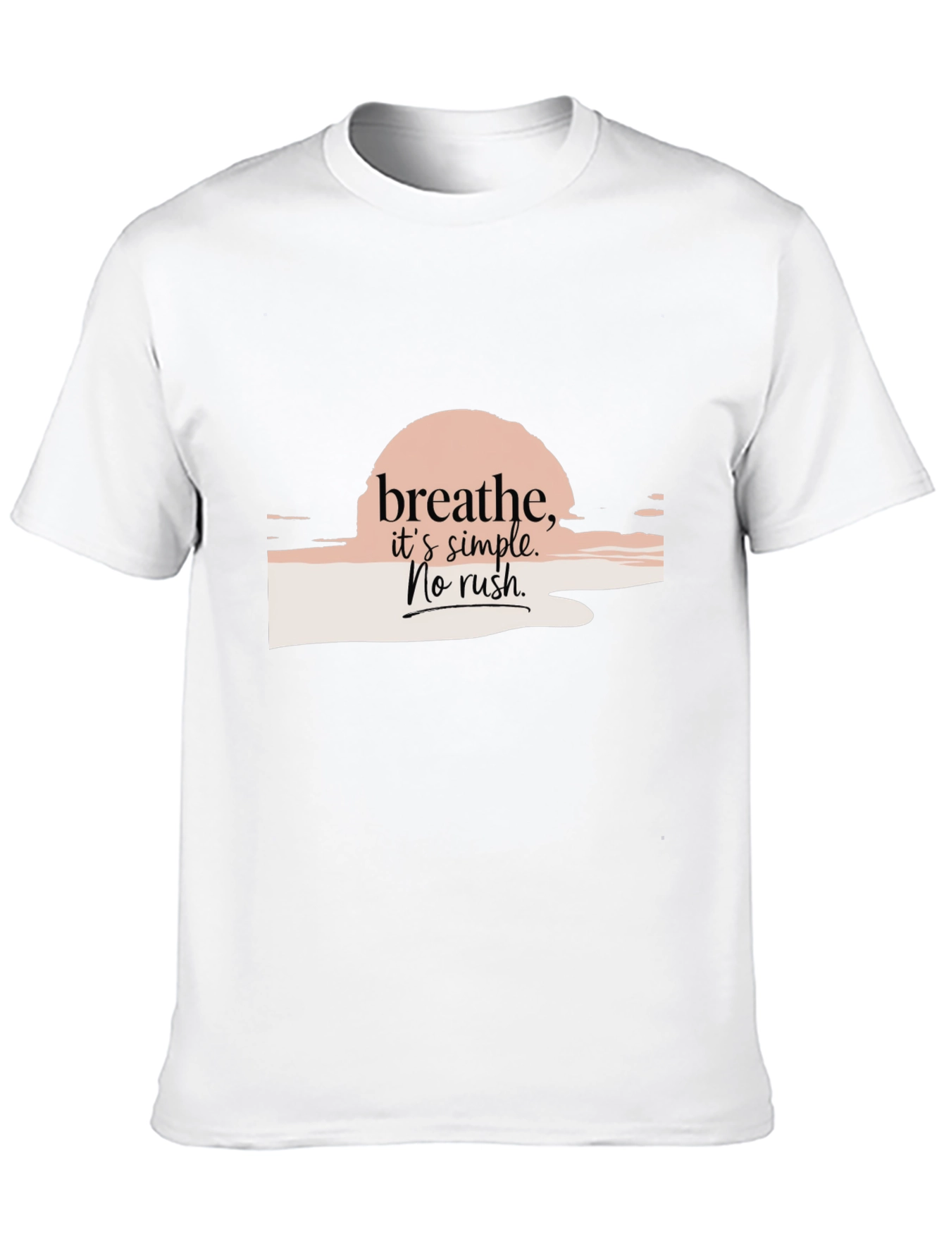 Black Breathe Simple Graphic Tee - Relaxed Fit view 10