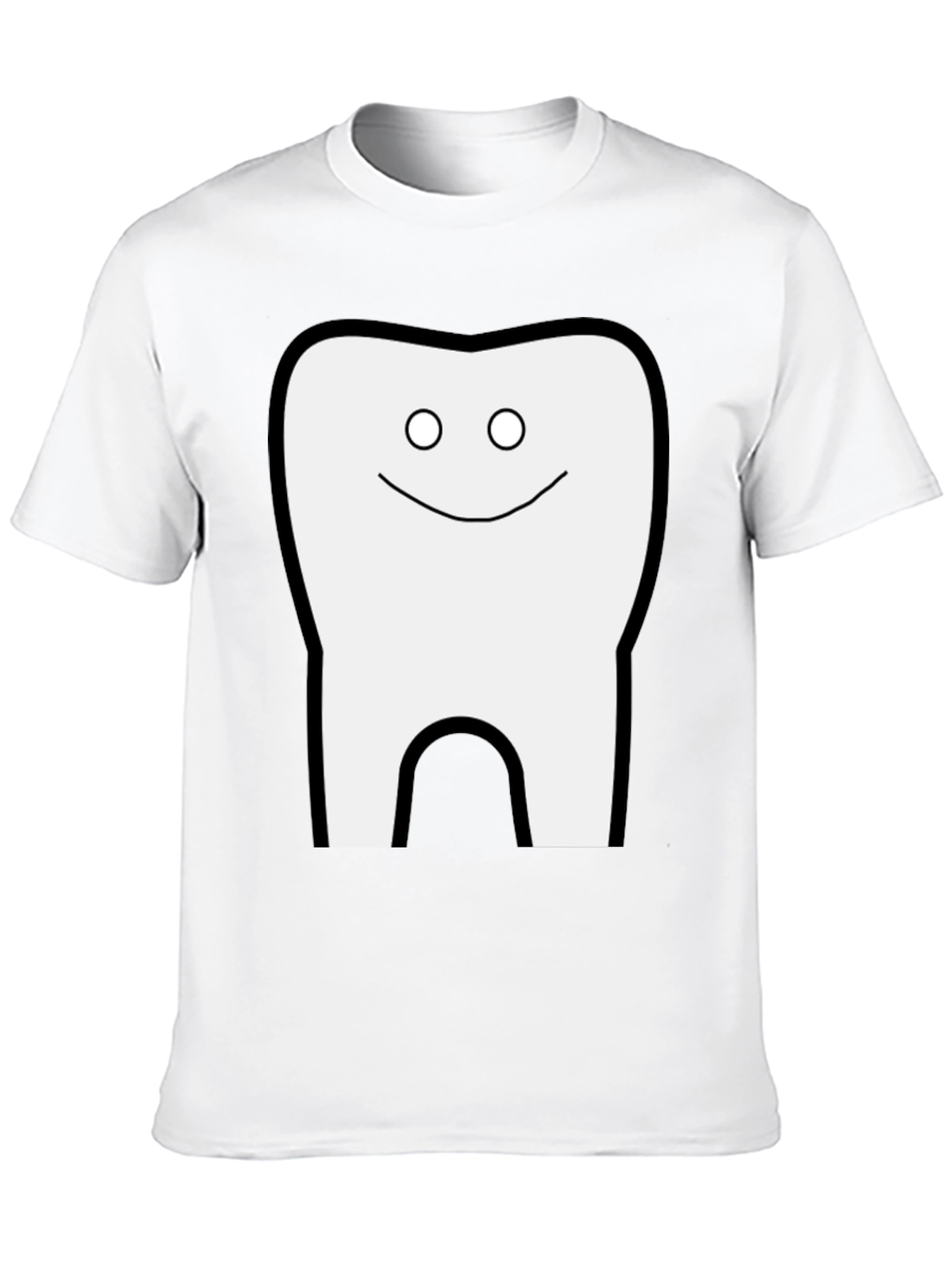 Black Funny Tooth Graphic Black T-Shirt view 10