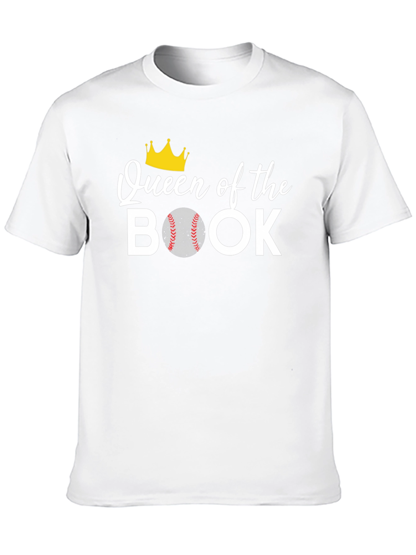Black Queen of the Book Baseball T-Shirt view 10