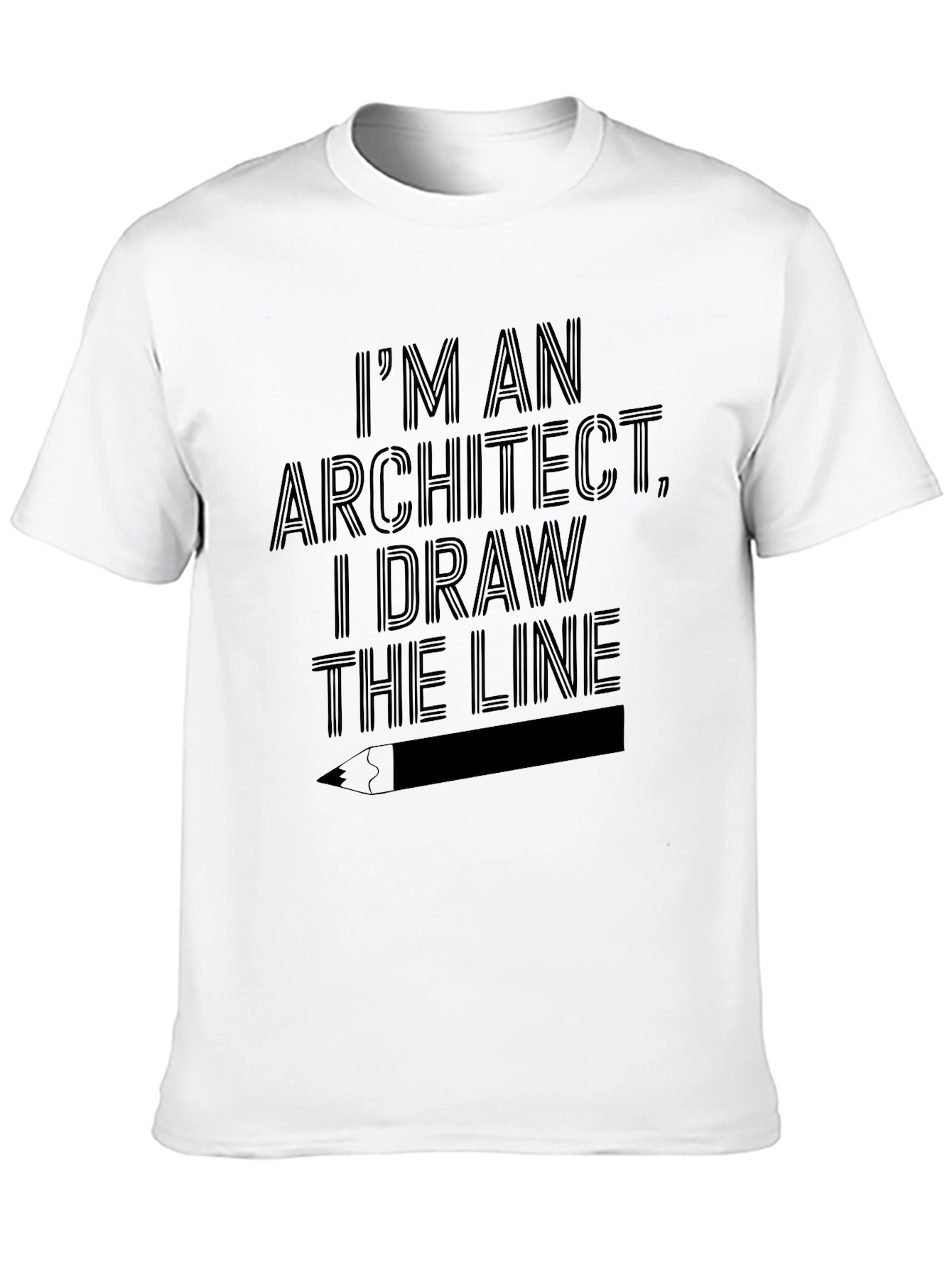 Black Architect T-Shirt - I Draw the Line view 10