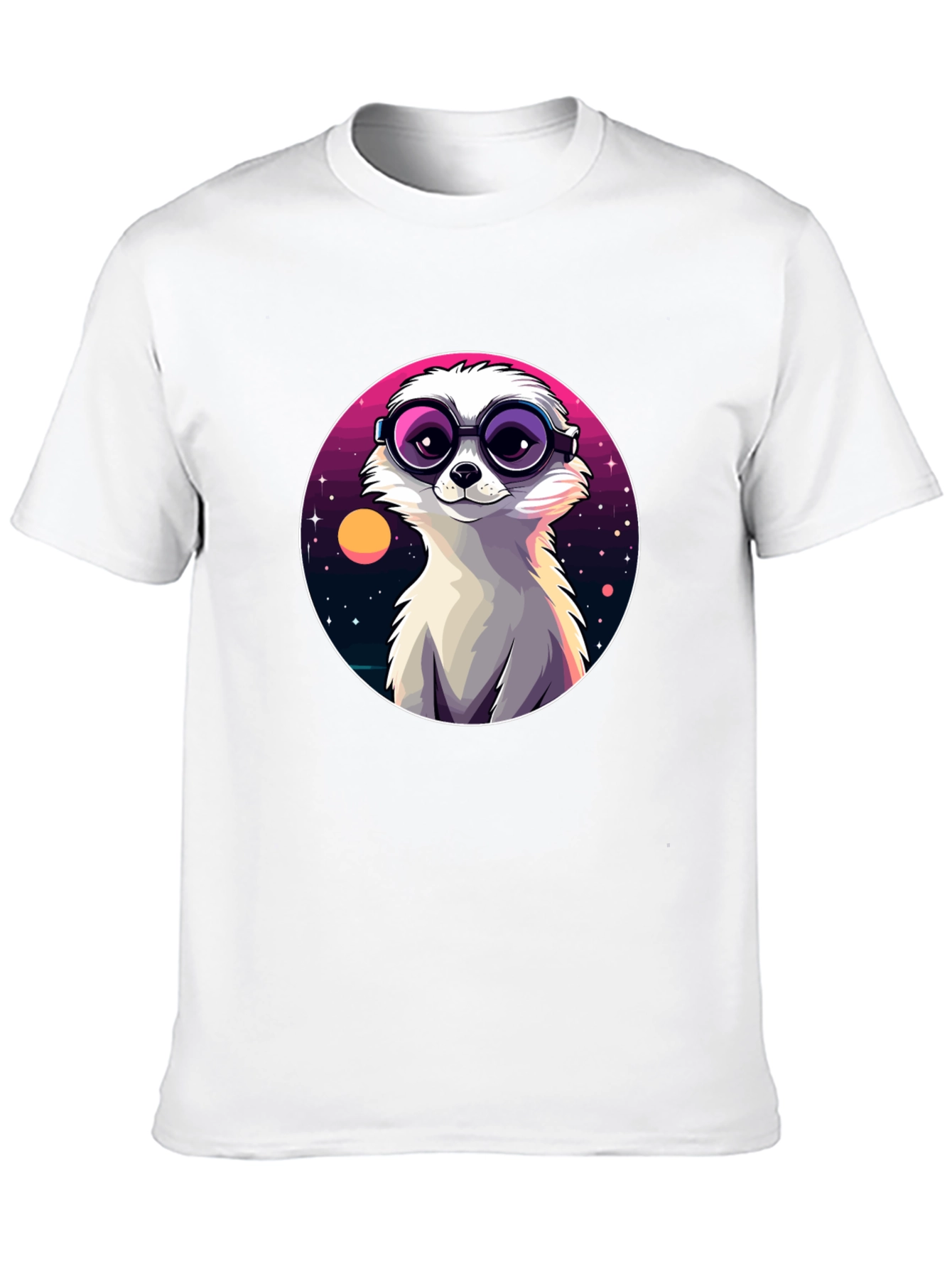 Cool Meerkat Tee - Retro Space Design - 10