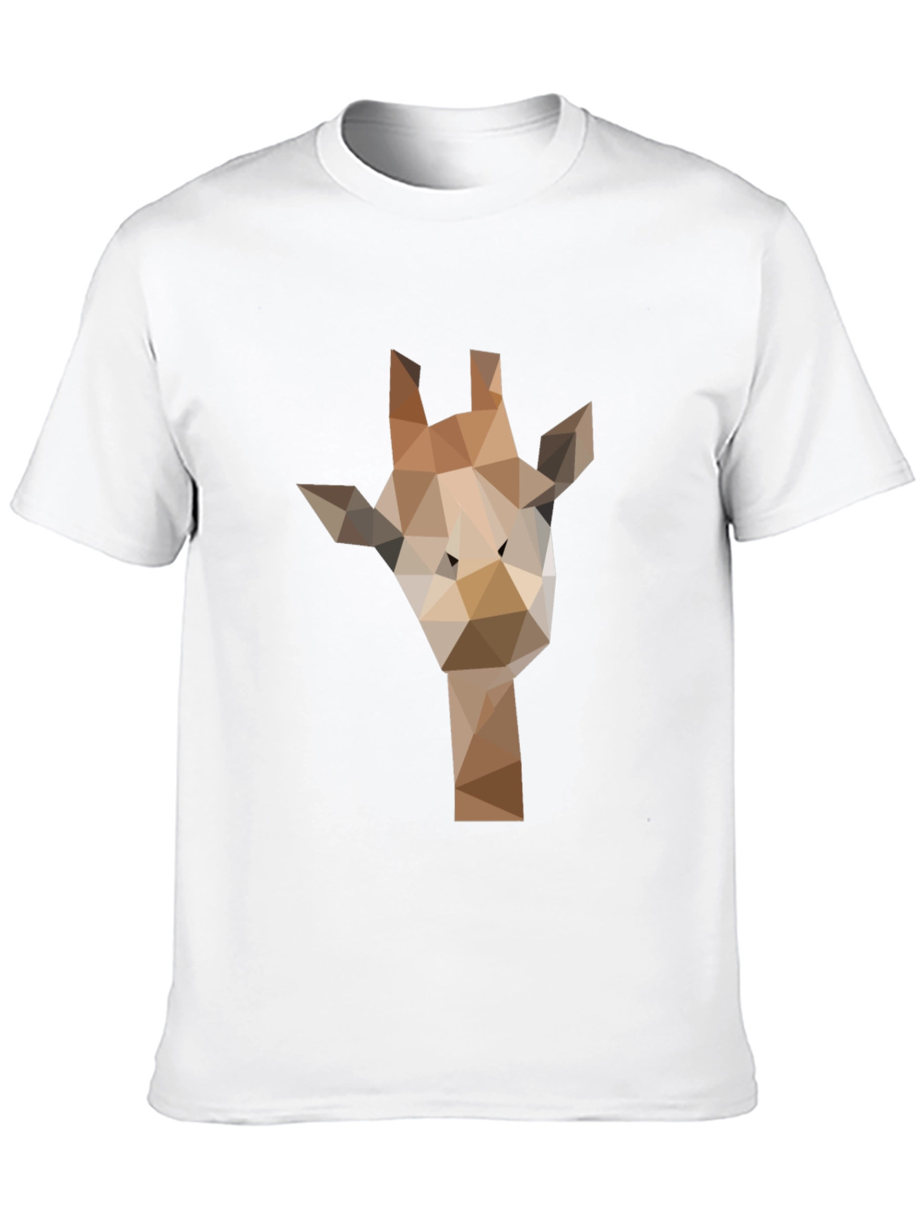 Black Geometric Giraffe Graphic Tee - Modern Black T-Shirt view 10