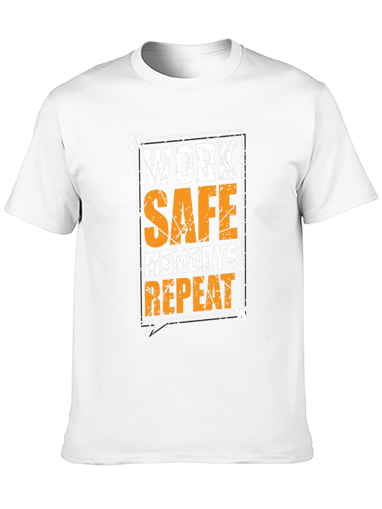 Black Work Safe Memories Repeat Black T-Shirt view 10