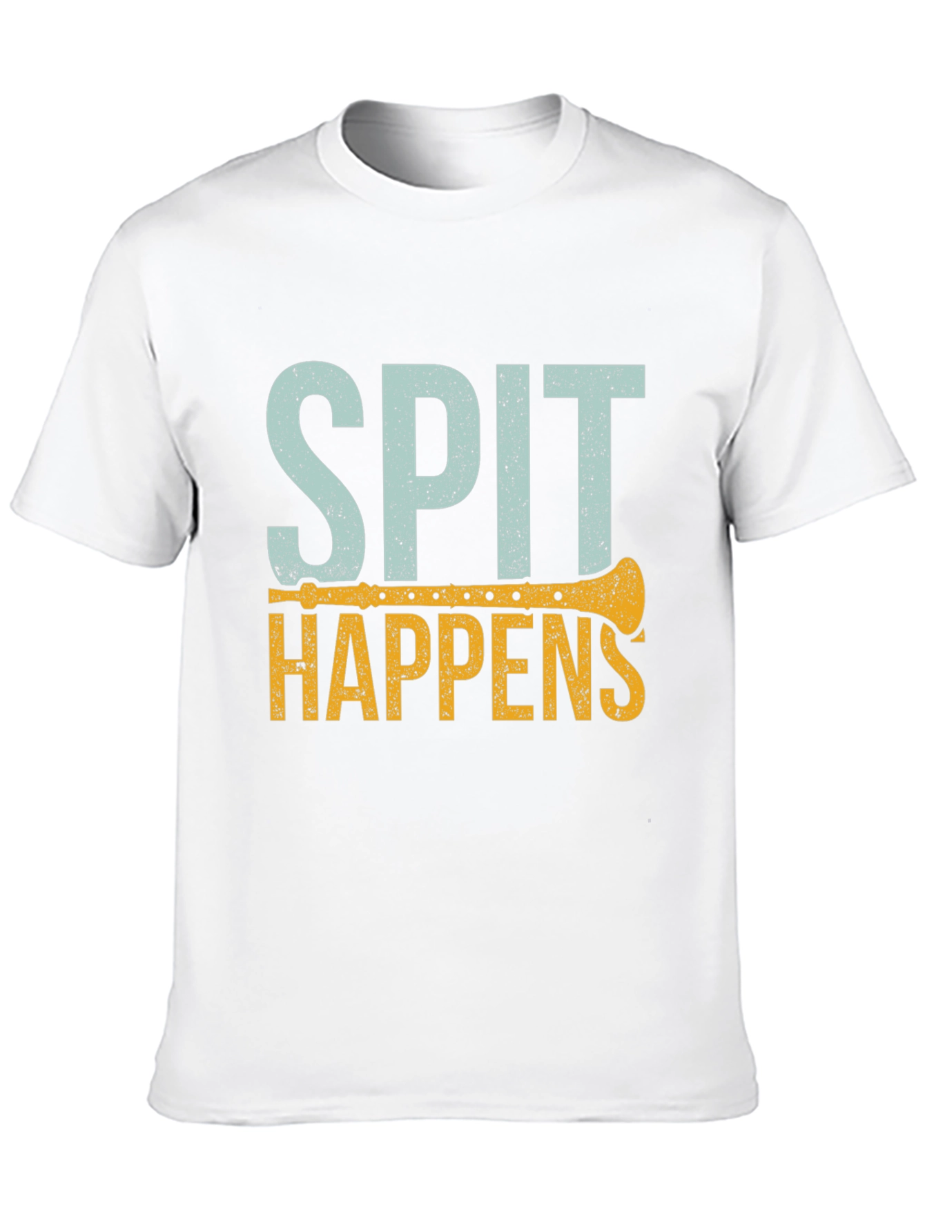 Black Spit Happens T-Shirt | Funny Music Lover Tee view 10