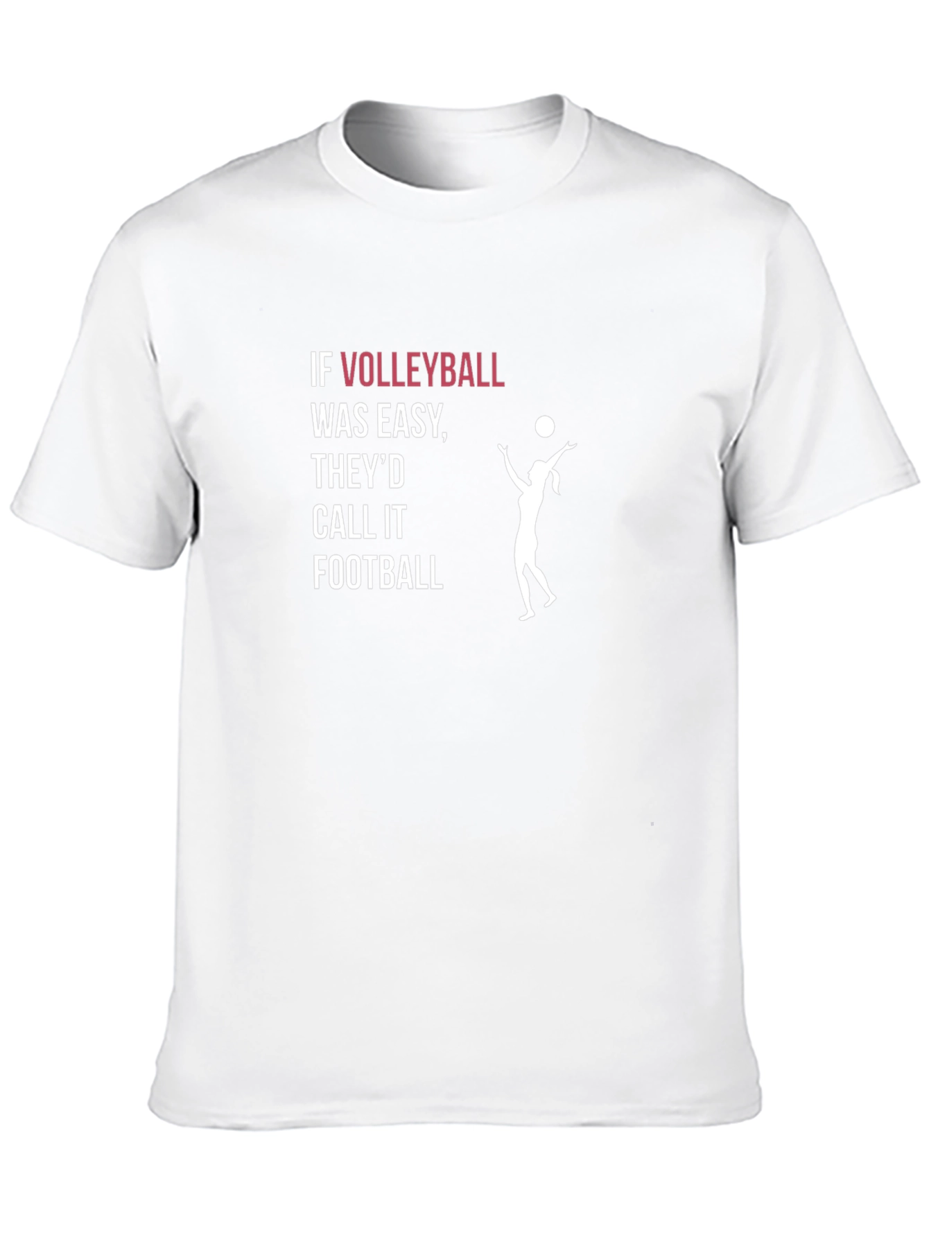Black Volleyball Graphic T-Shirt - Funny Sports Tee view 10
