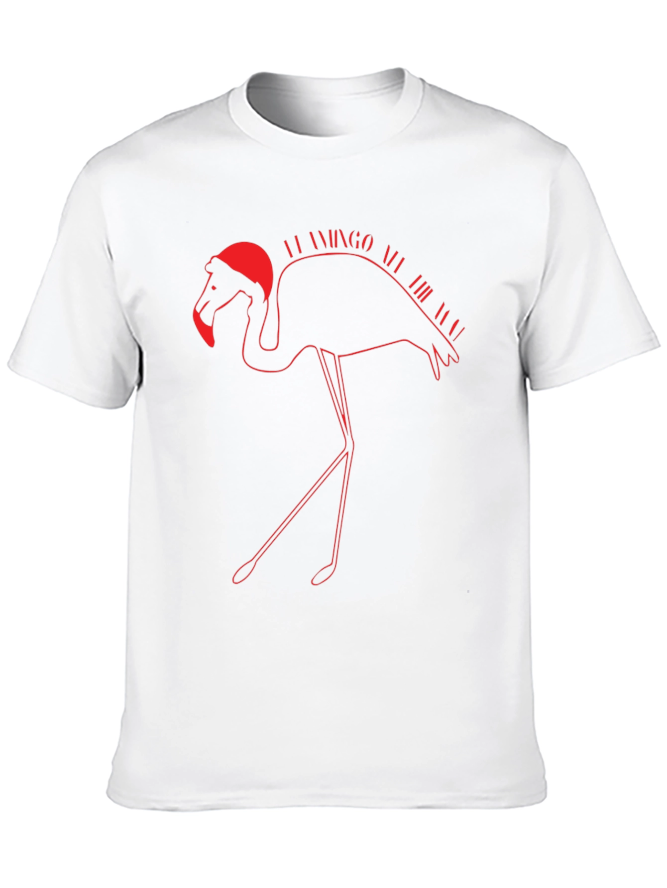 Black Festive Flamingo T-Shirt - Holiday Apparel view 10
