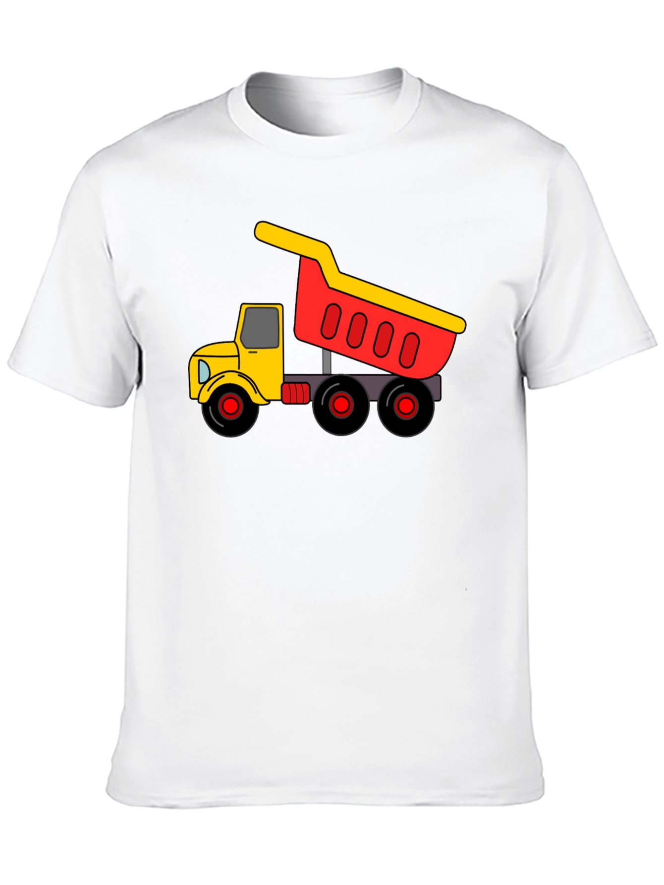 Black Dump Truck Graphic Tee - Black Cotton Blend view 10