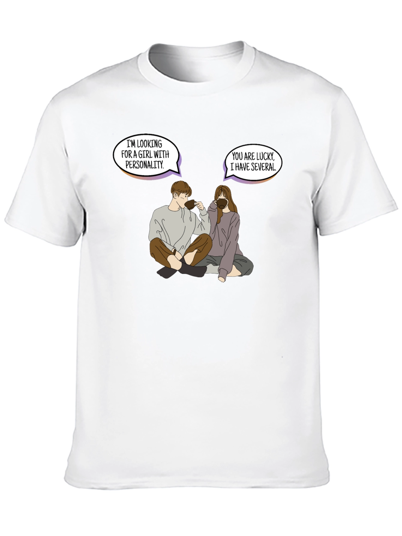 Black Personality Pun Graphic Tee - Unique & Comfy view 10