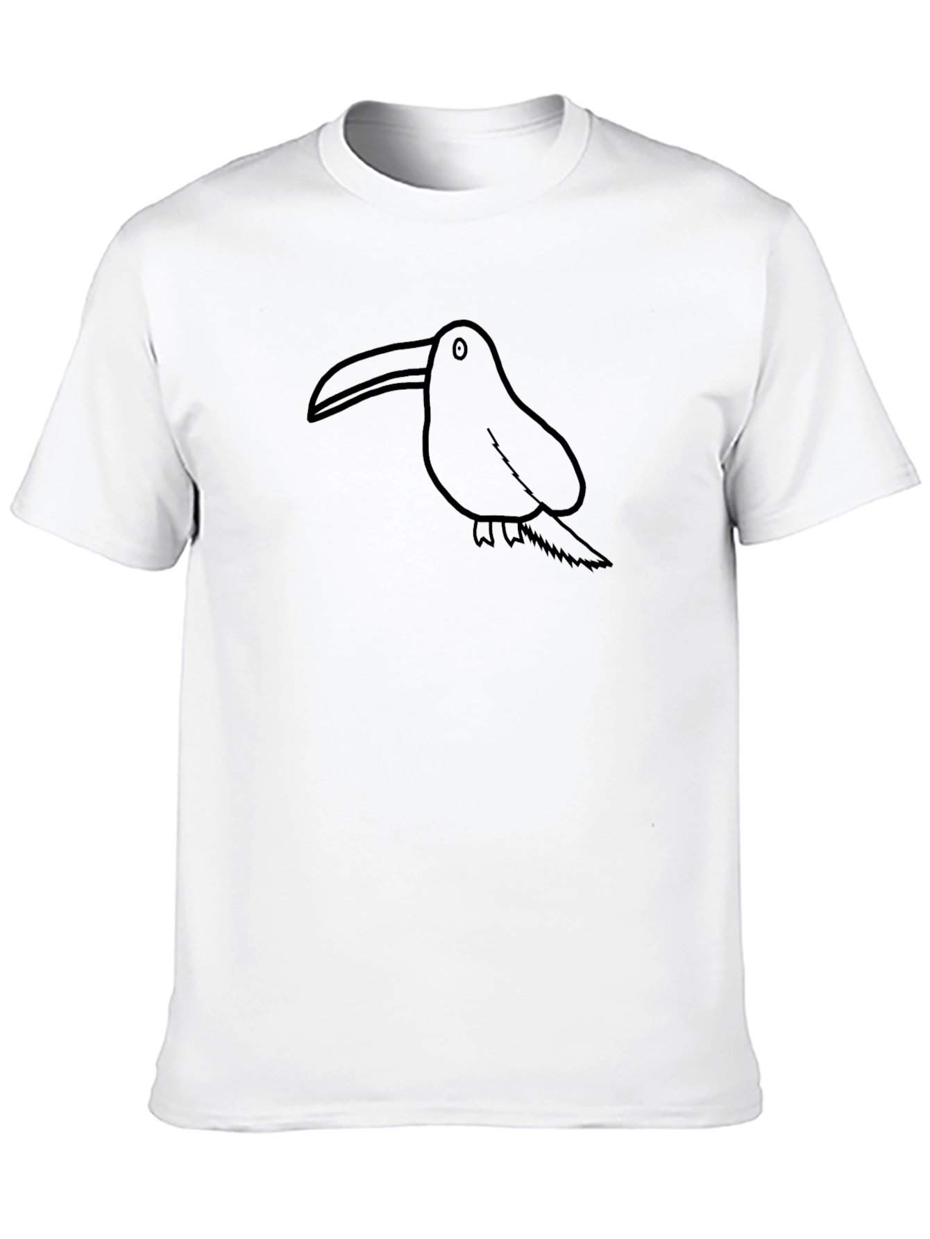 Black Toucian Graphic Print Black T-Shirt view 10