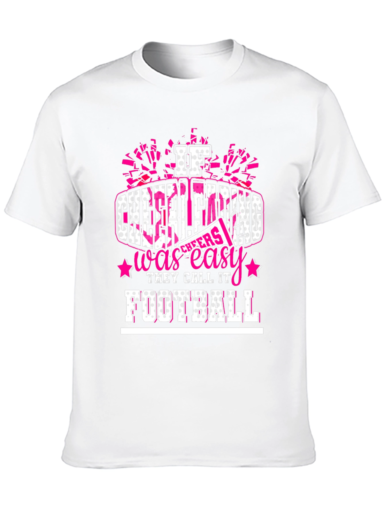Black Cheerleading T-Shirt - If Cheerleading Was Easy, They Call It Football view 10