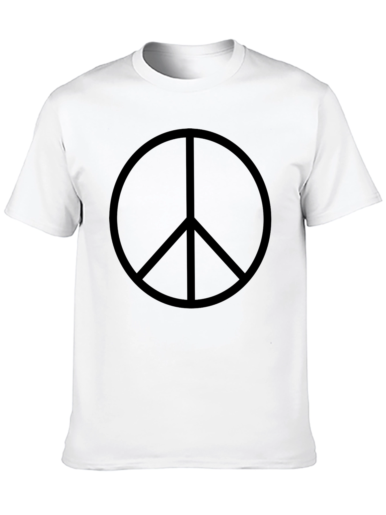Black Peace Sign Black T-Shirt view 10