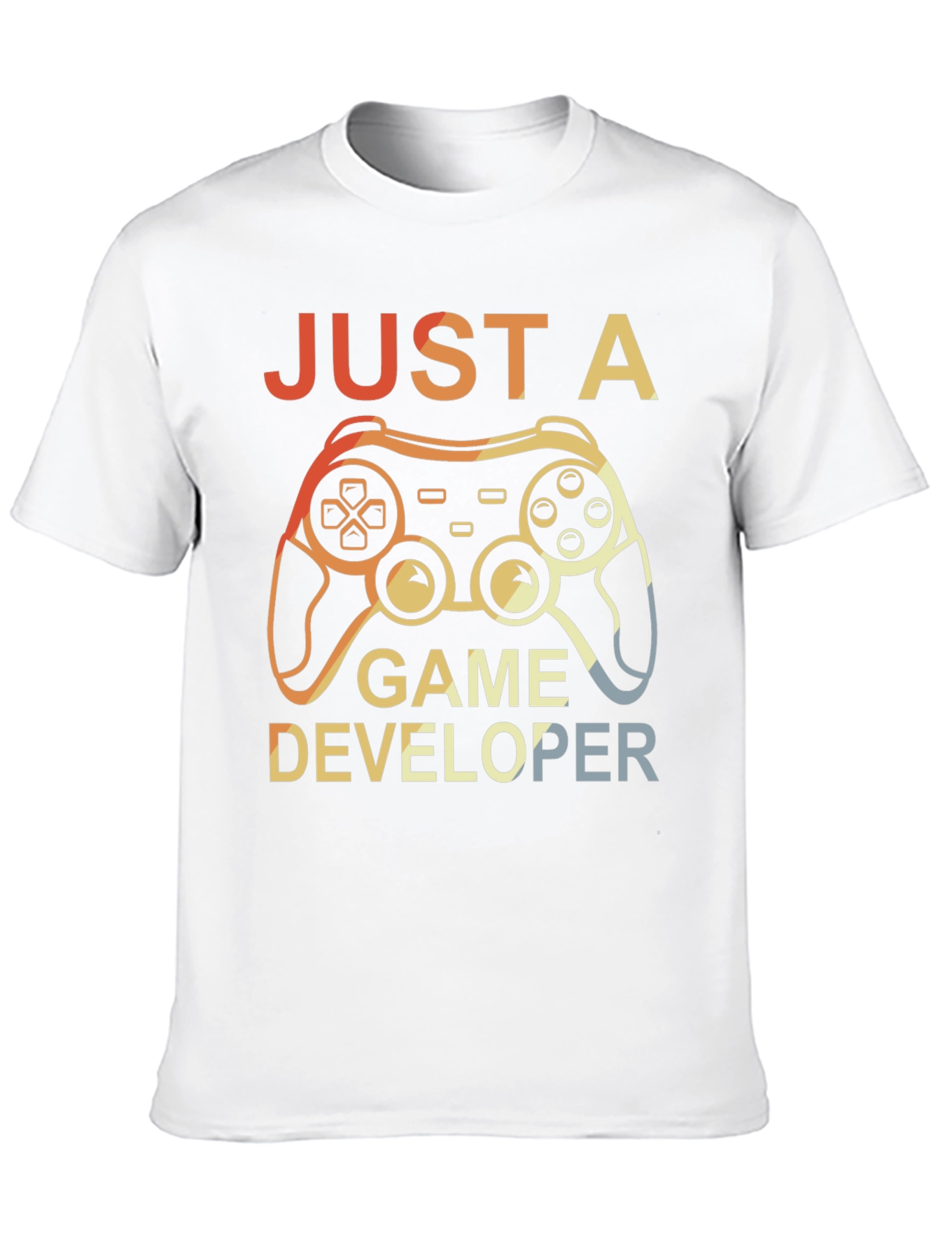 Black Just a Game Developer T-Shirt - Gamer Gift view 10