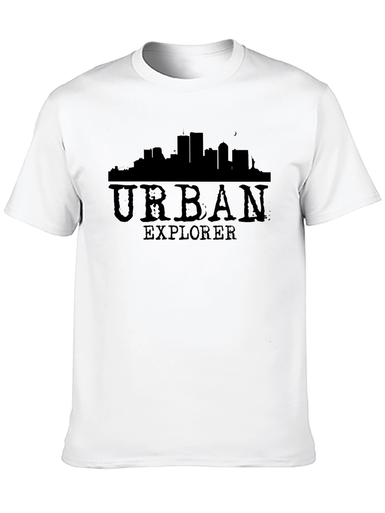 Black Urban Explorer Black Graphic T-Shirt view 10