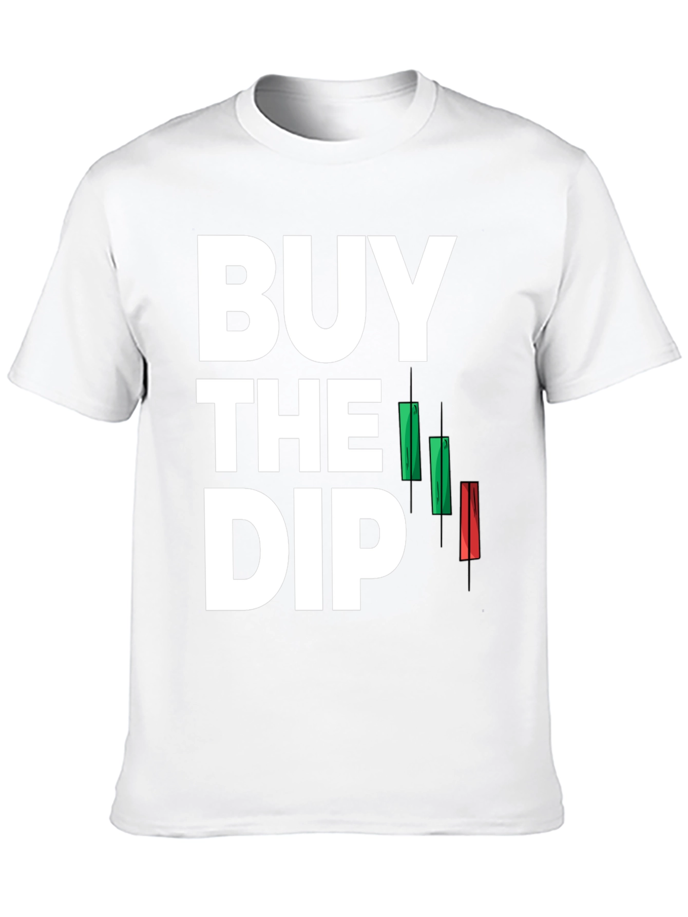 Black Buy the Dip T-Shirt - Stock Market Investor Tee view 10