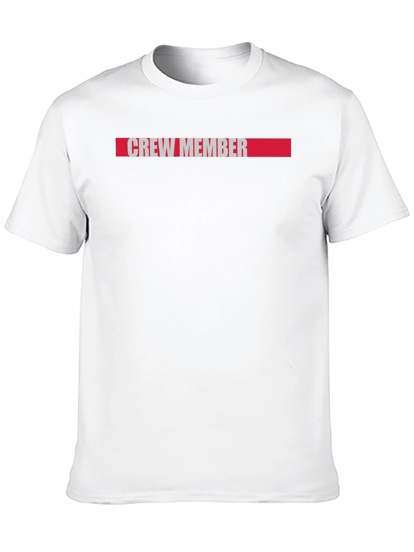 Black Crew Member Graphic Tee - Black Cotton Casual T-Shirt view 10