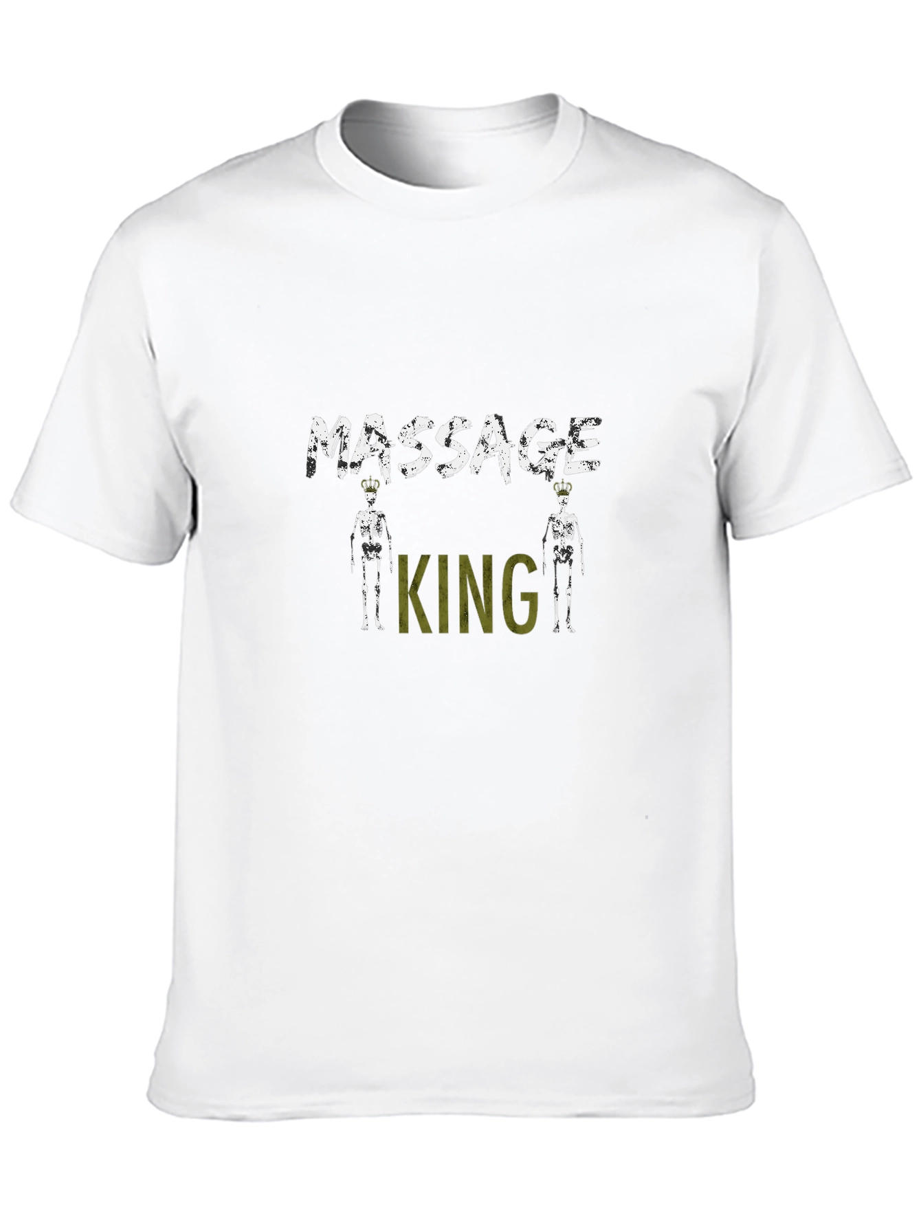 Black Massage King Black T-Shirt view 10