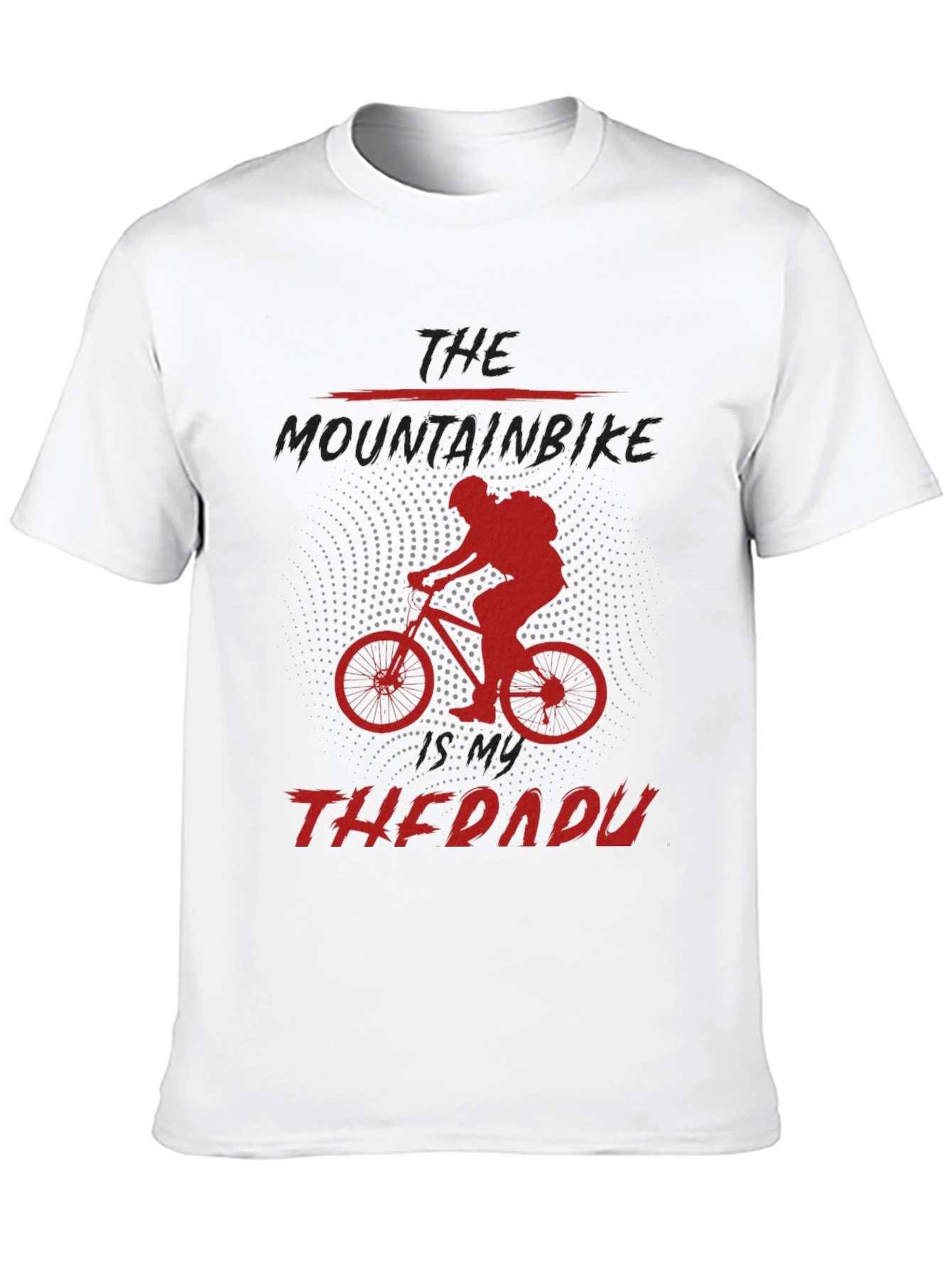 Black Mountain Bike Therapy Graphic Tee - Black view 10